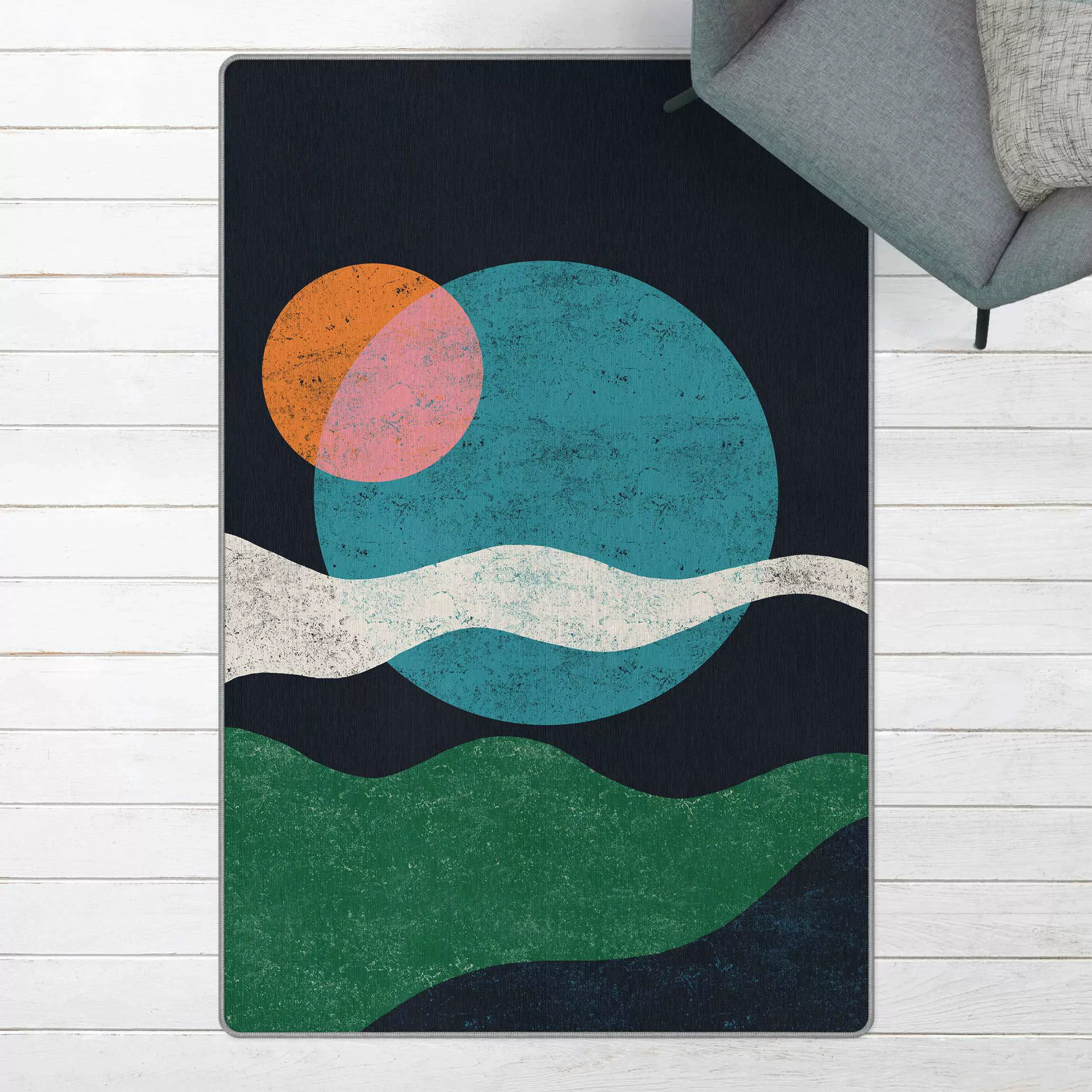 Teppich Sonnen Collage günstig online kaufen