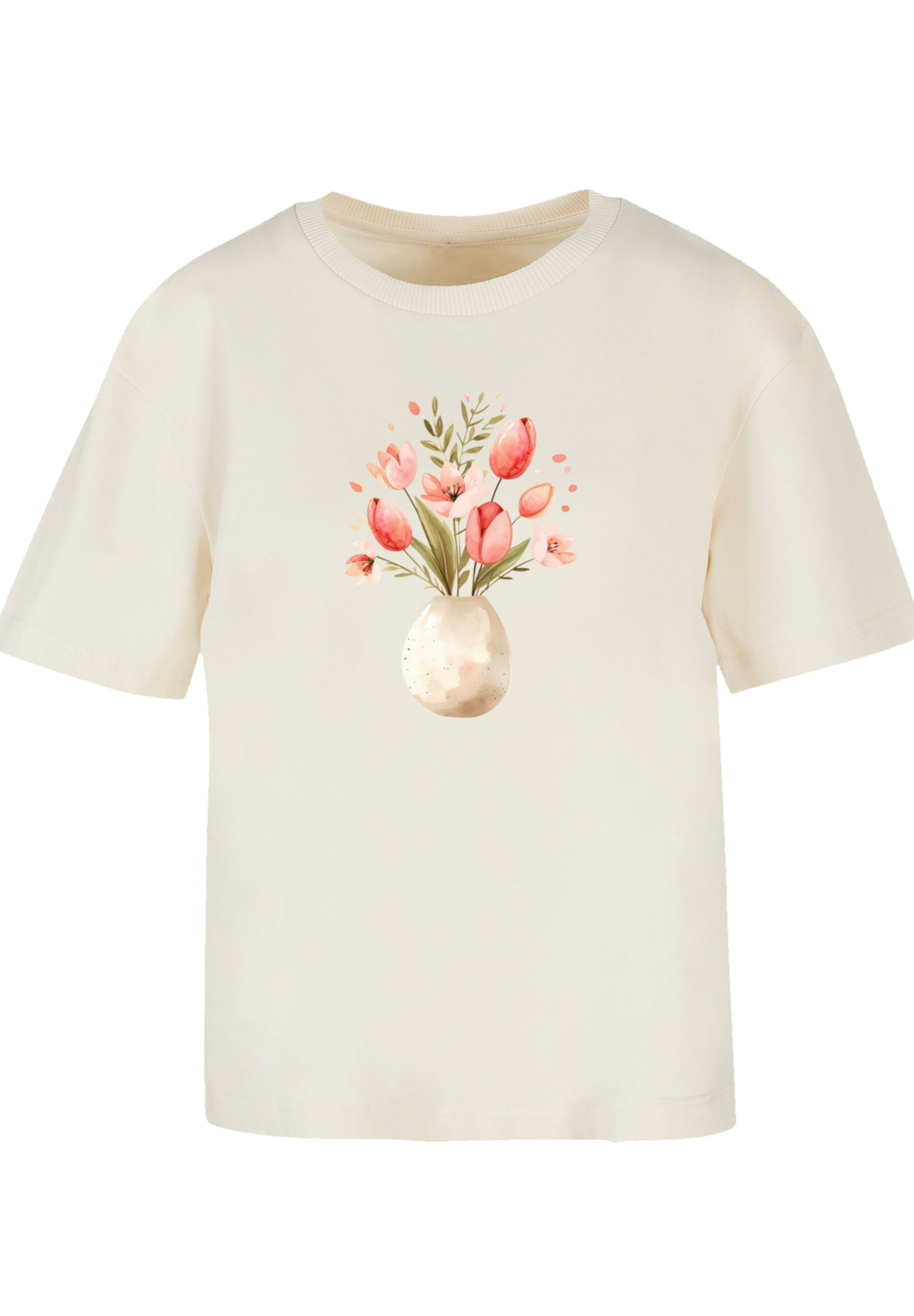 F4NT4STIC T-Shirt "Rosa Frühlingsblumenstrauß in Vase", Premium Qualität günstig online kaufen