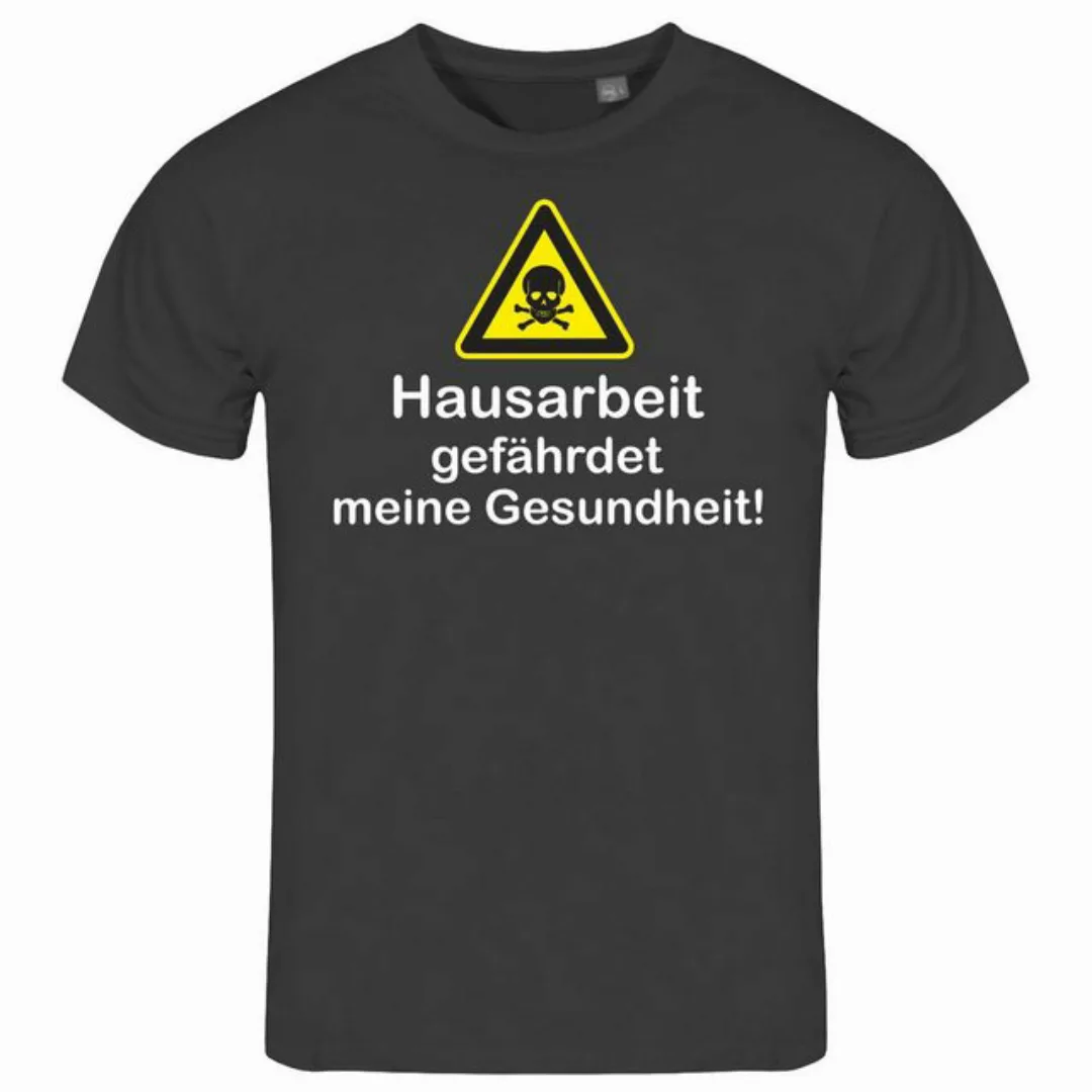 deinshirt Print-Shirt Herren T-Shirt Hausarbeit gefährdet meine Gesundheit günstig online kaufen