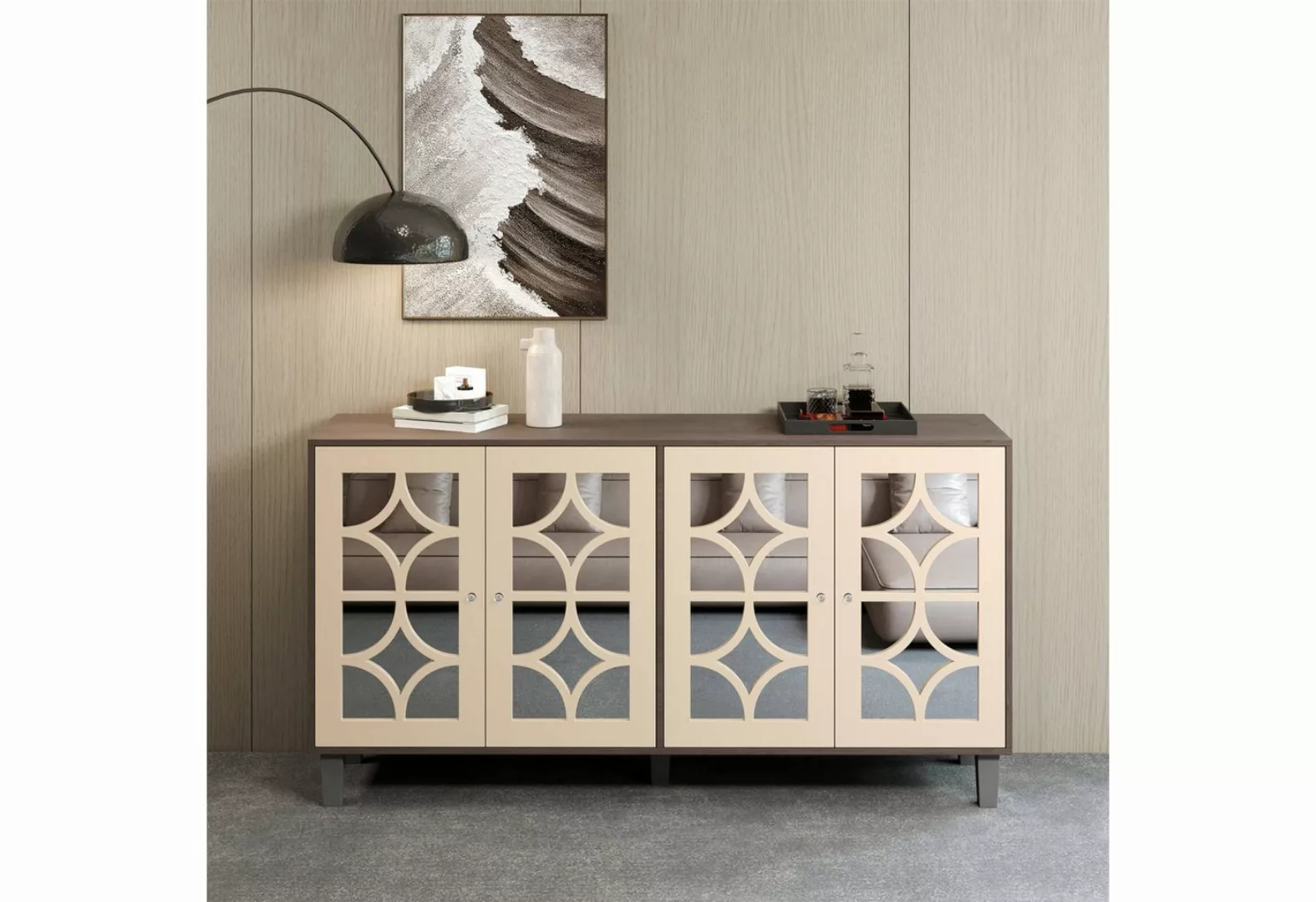 Furnishings Home Beistellschrank Klassisches Schließfach Sideboard (Set, 1e günstig online kaufen