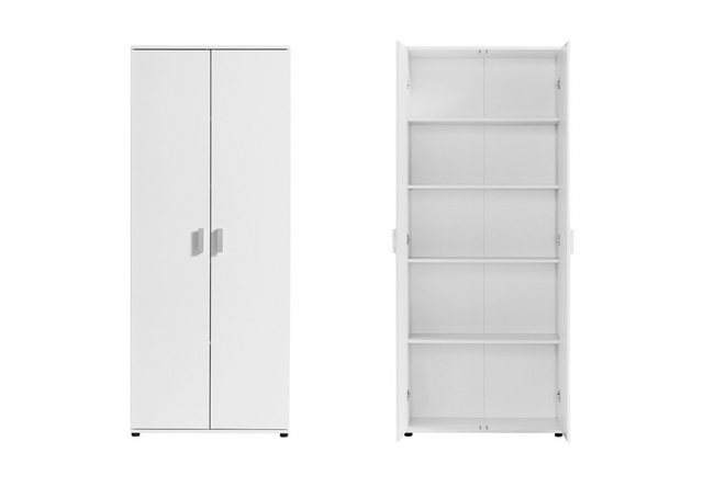 Home Collective Mehrzweckschrank 75 cm breit mit Einlegeböden 75x35x184 cm günstig online kaufen