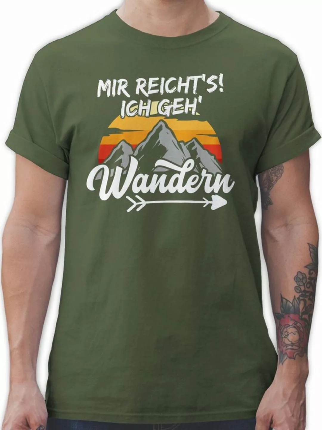 Shirtracer T-Shirt Mir reichts ich geh wandern - Wandergeschenke Wanderer G günstig online kaufen