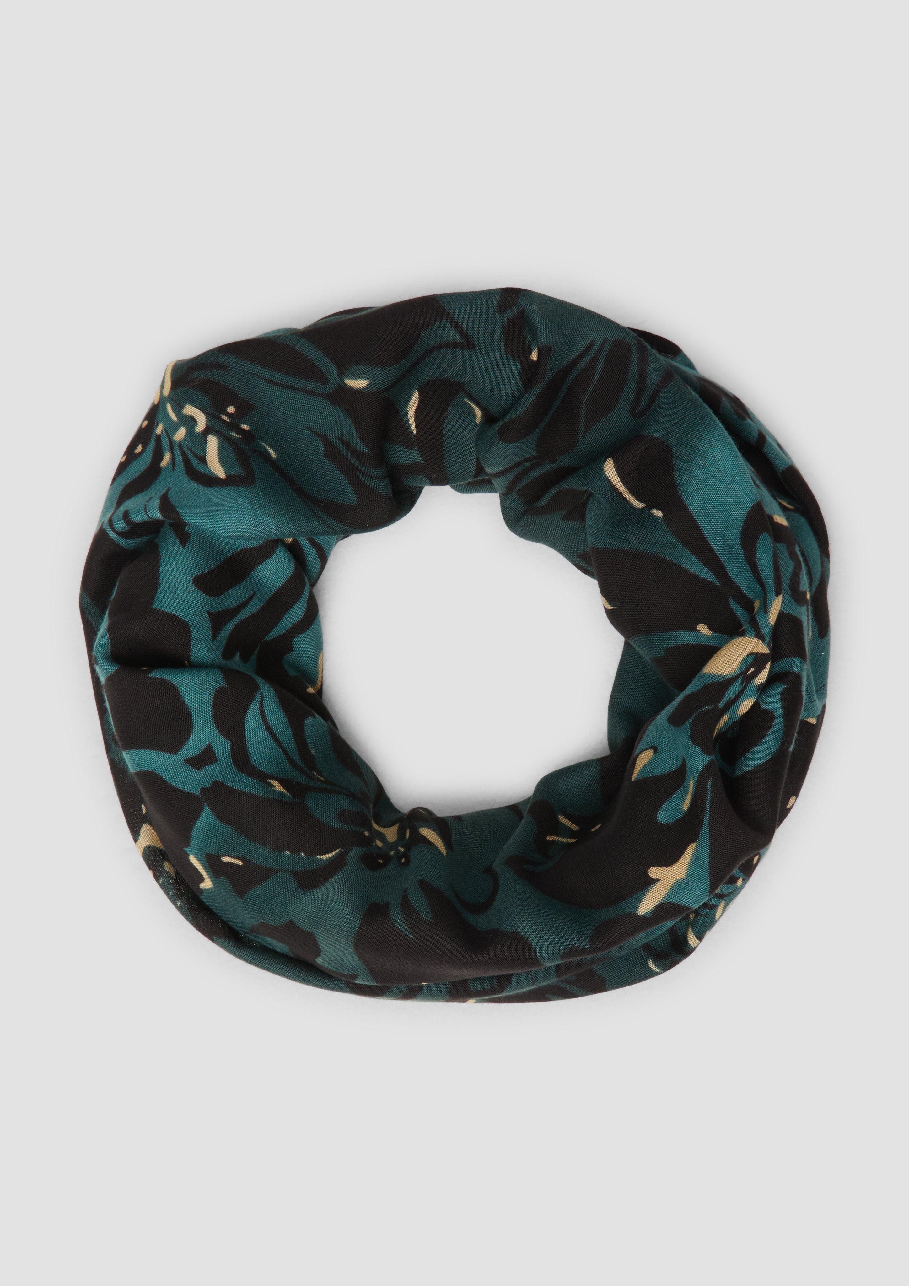 s.Oliver Halstuch Snood mit floralem Artwork günstig online kaufen