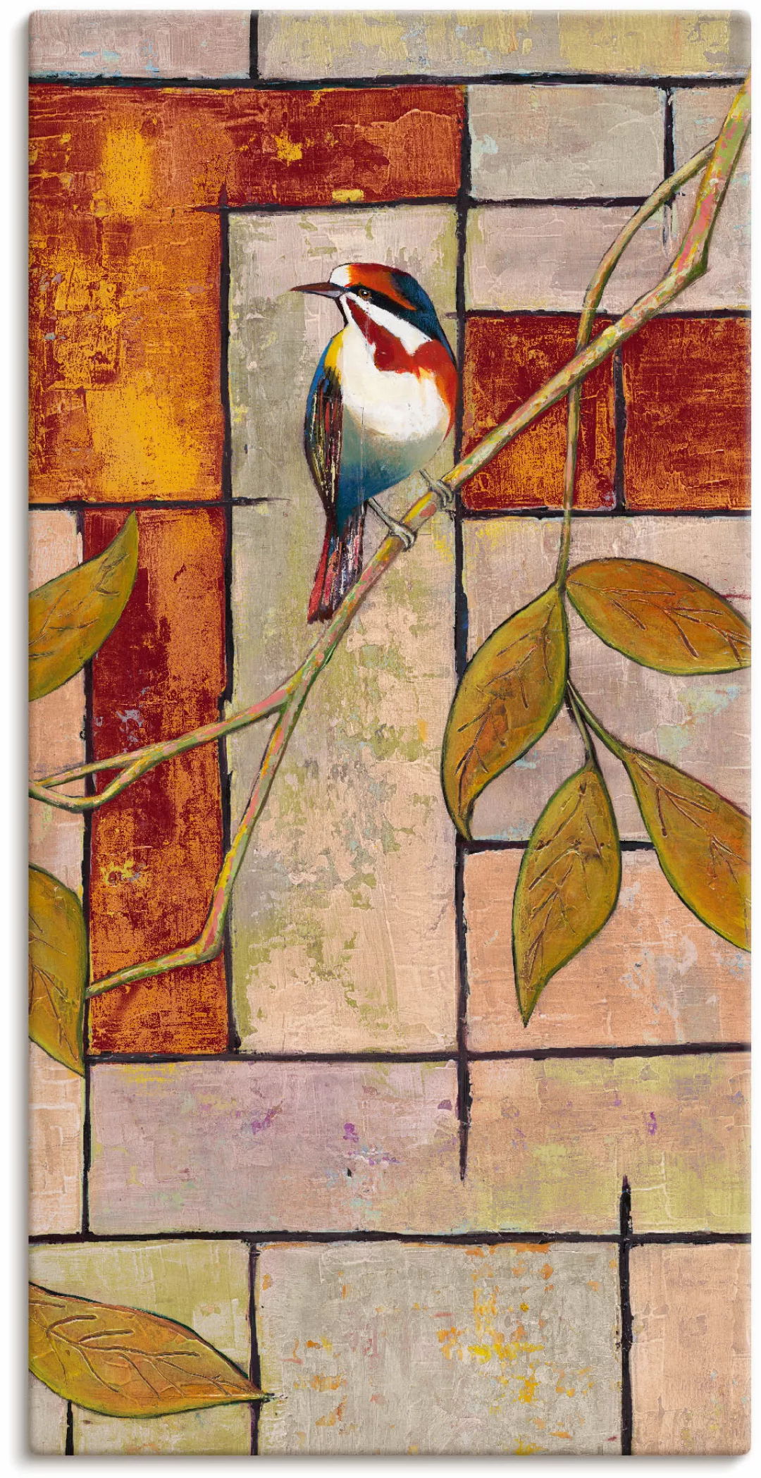 Artland Wandbild "Vogel auf einem Ast II", Vögel, (1 St.), als Alubild, Out günstig online kaufen