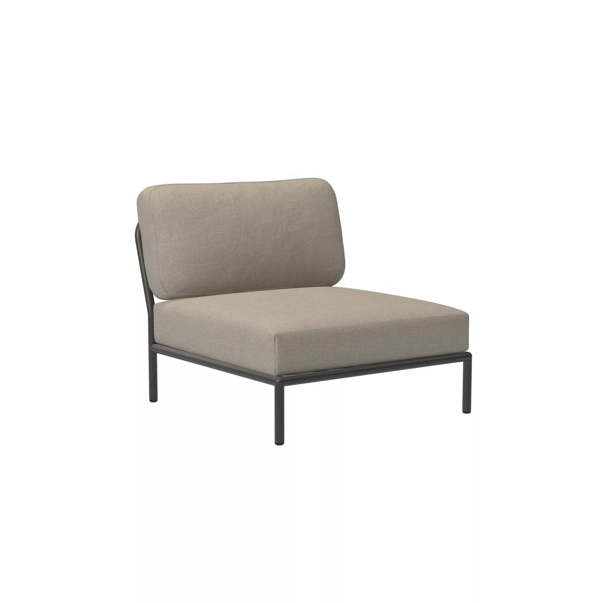 LEVEL Outdoor Sessel Lounge-Modul 1 Dunkelgrau Asche günstig online kaufen