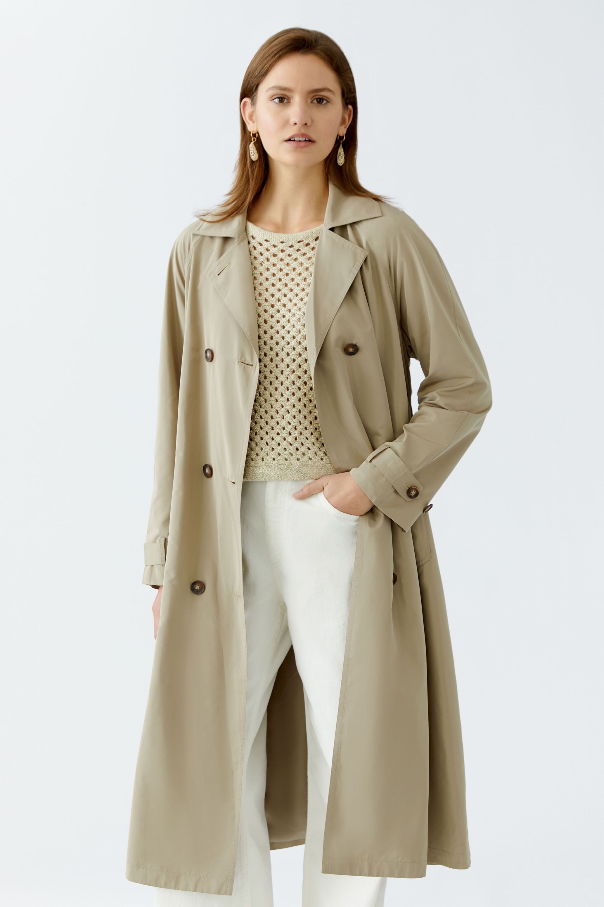 Oui Trenchcoat Trenchcoat Regular Fit mit günstig online kaufen