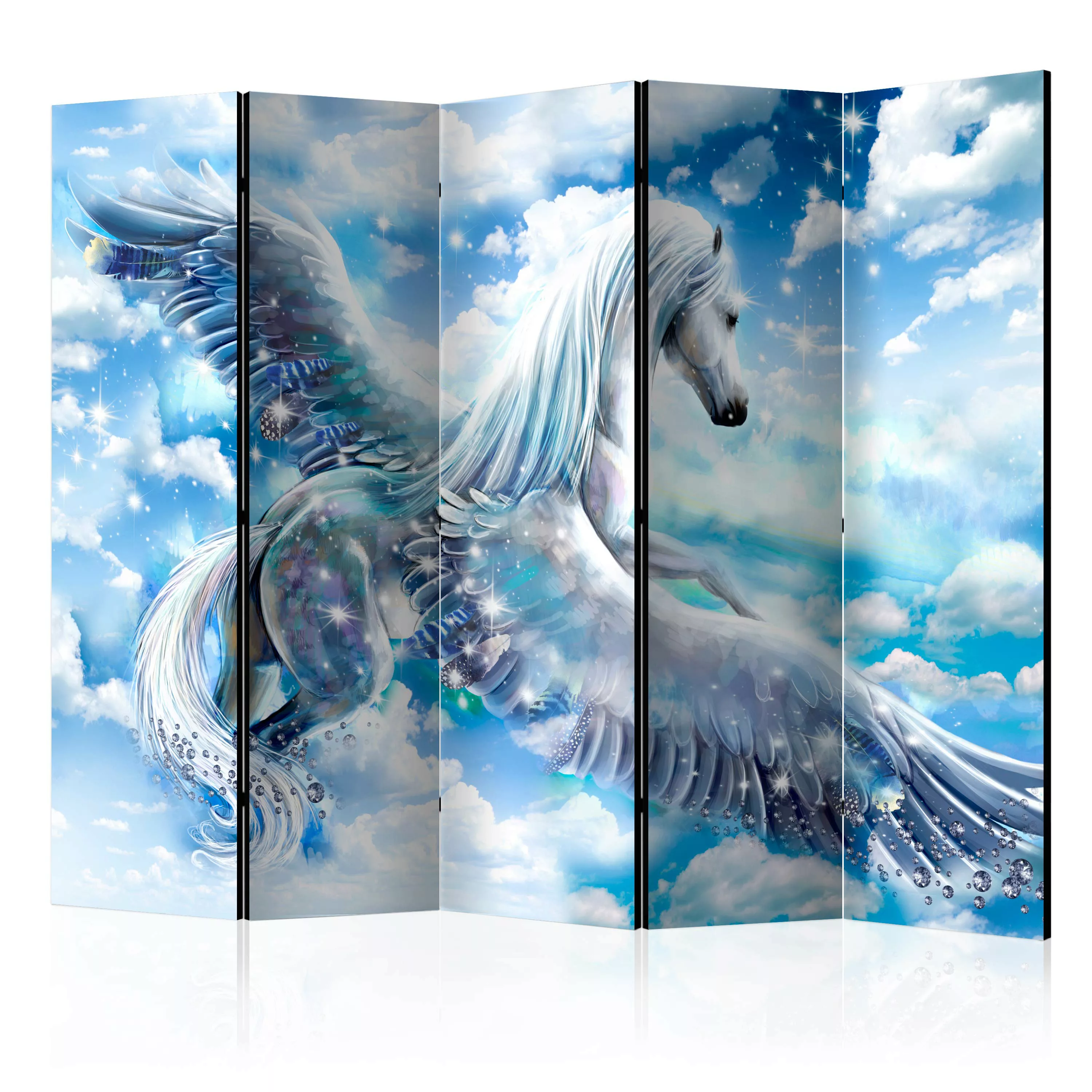 5-teiliges Paravent - Pegasus (blue) Ii [room Dividers] günstig online kaufen