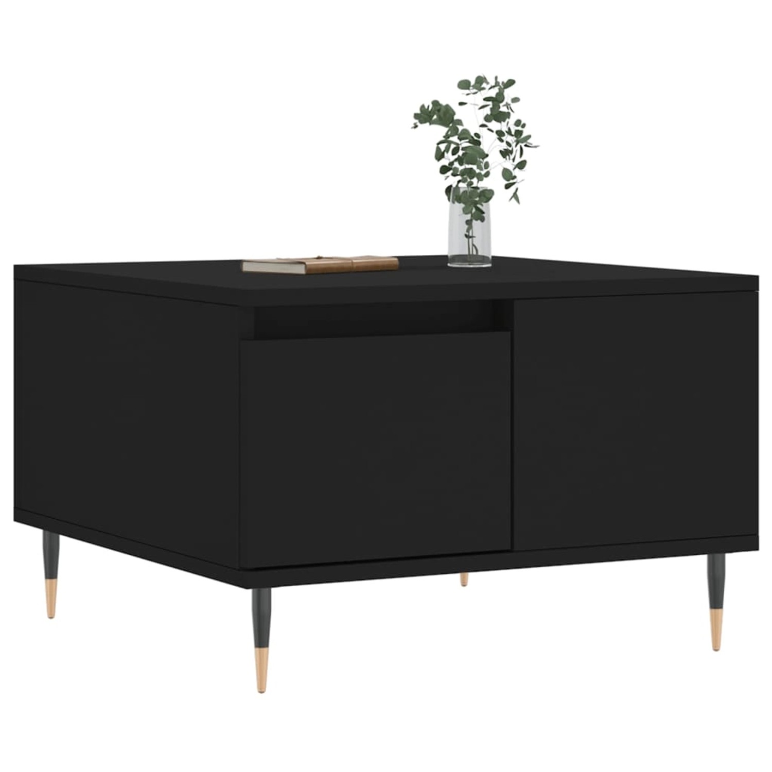 vidaXL Couchtisch Schwarz 55x55x36,5 cm Holzwerkstoff Modell 3 günstig online kaufen