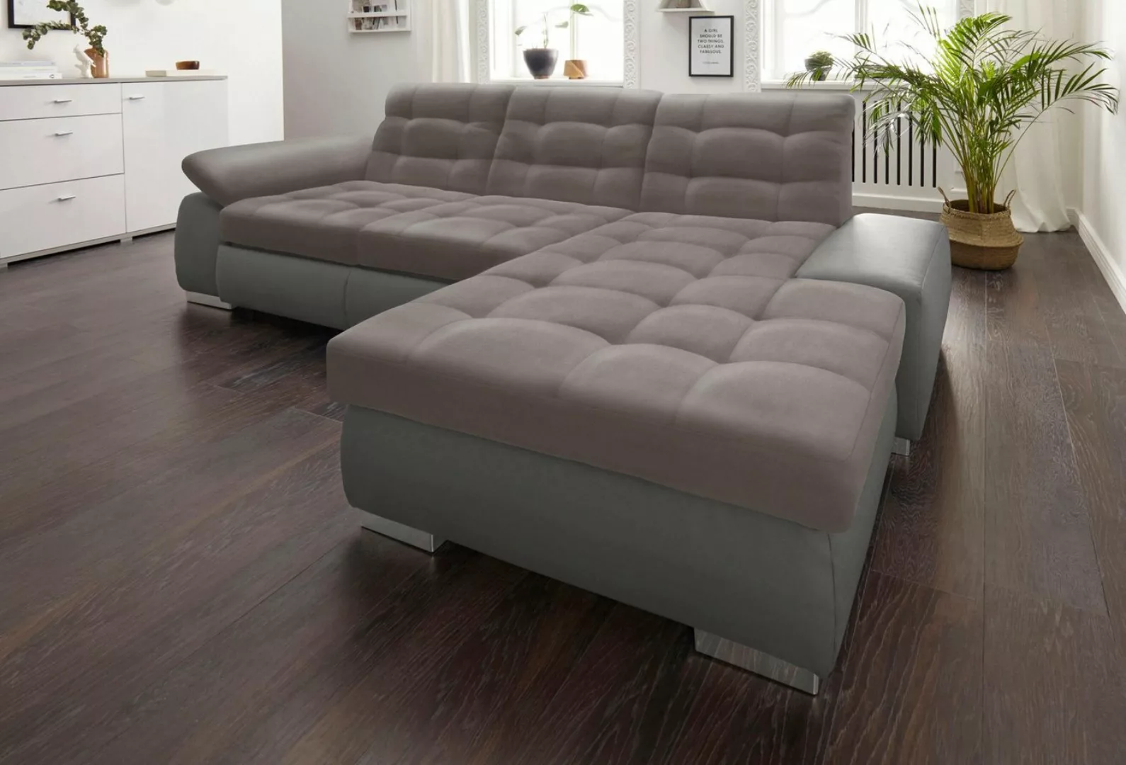 sit&more Ecksofa "Ontario L-Form", XXL, wahlweise mit Bettfunktion günstig online kaufen