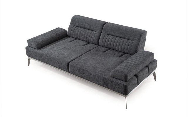 Xlmoebel Sofa Modernes Luxus-Design Stoffsofa für das Wohnzimmer in Grau mi günstig online kaufen