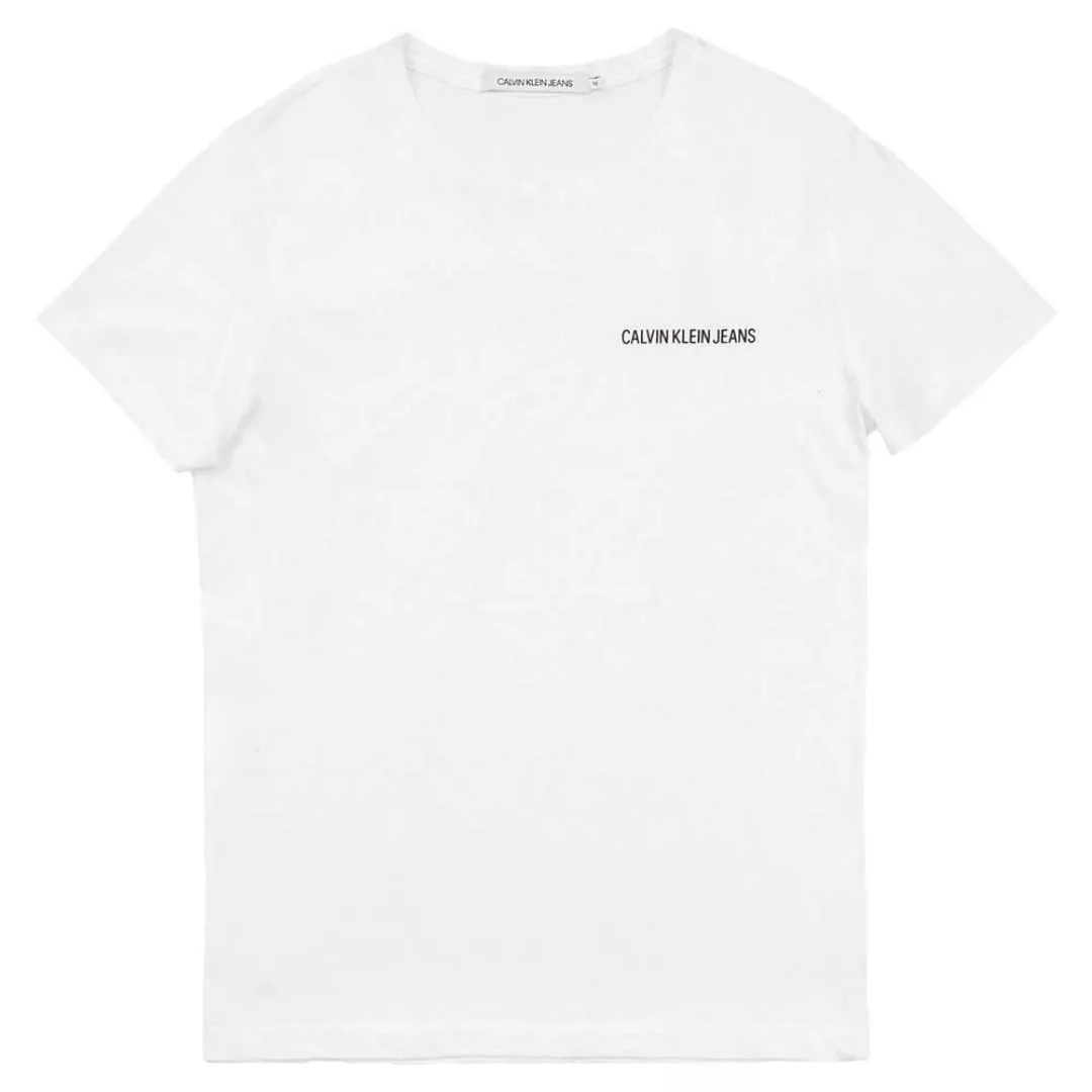 Calvin Klein Jeans Slim Kurzärmeliges T-shirt M Grey Heather günstig online kaufen
