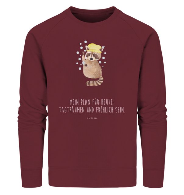 Mr. & Mrs. Panda Longpullover Größe L Waschbär - Burgundy - Geschenk, Gute günstig online kaufen