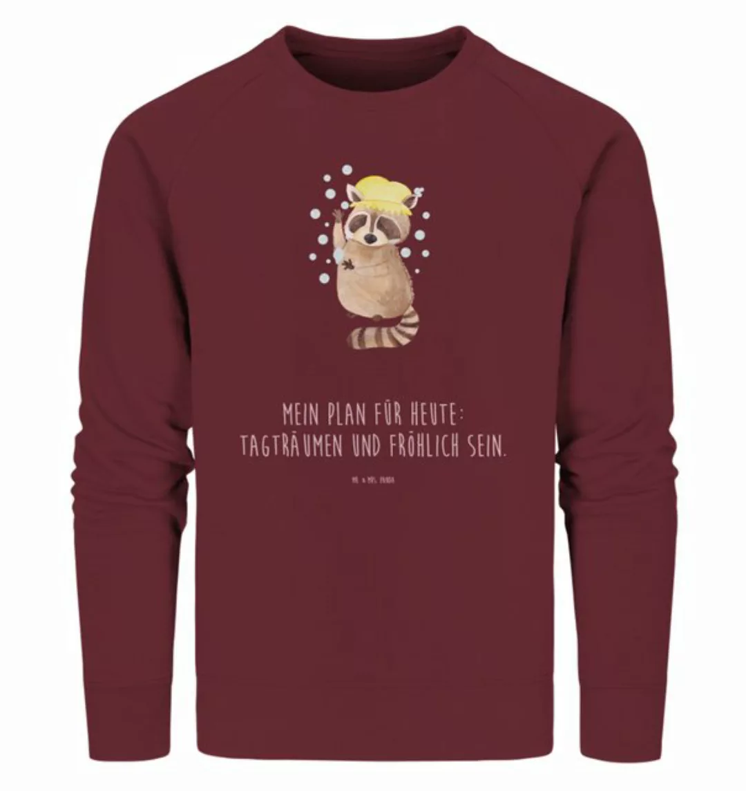 Mr. & Mrs. Panda Longpullover Größe M Waschbär - Burgundy - Geschenk, Tagtr günstig online kaufen