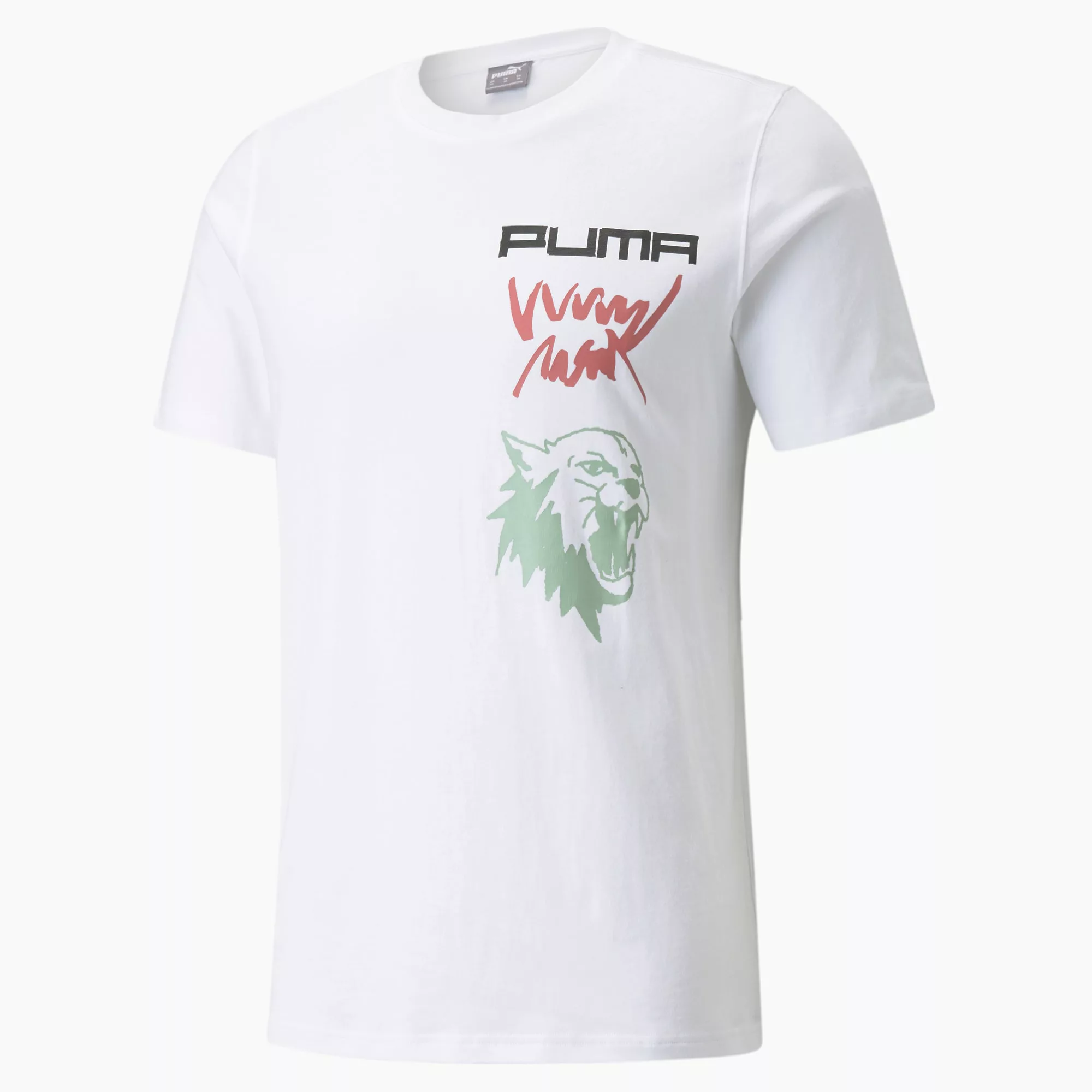 PUMA 4. Quarter Herren Basketball-T-Shirt | Mit Aucun | Weiß | Größe: S günstig online kaufen
