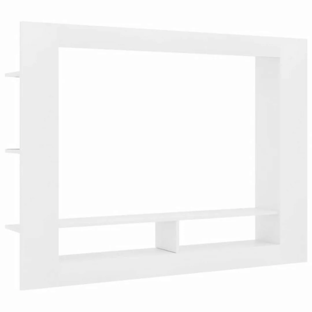 furnicato TV-Schrank Weiß 152x22x113 cm Holzwerkstoff günstig online kaufen