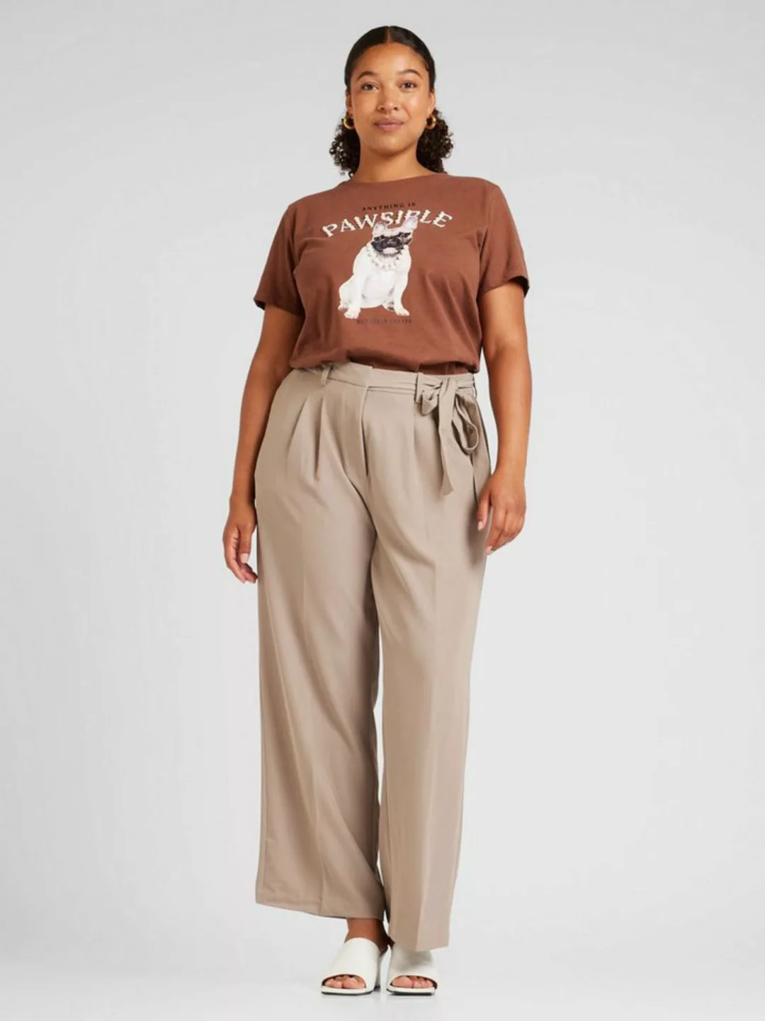 Vero Moda Curve Bundfaltenhose VMCKRISTEL (1-tlg) Falten günstig online kaufen