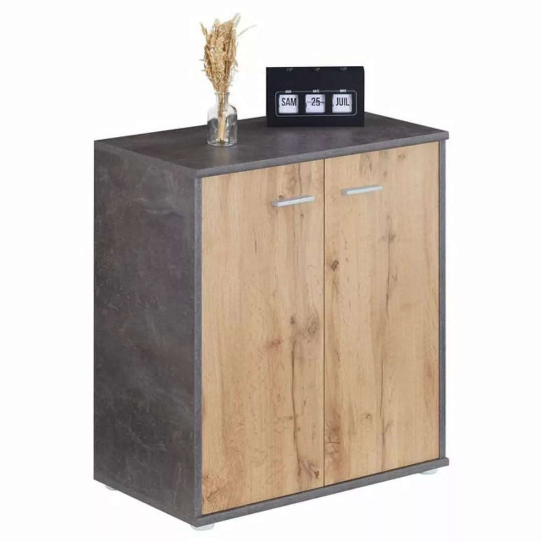 CARO-Möbel Schuhschrank LENNIS Schuhkommode, mit 5 Ablagen, Breite 60 cm günstig online kaufen