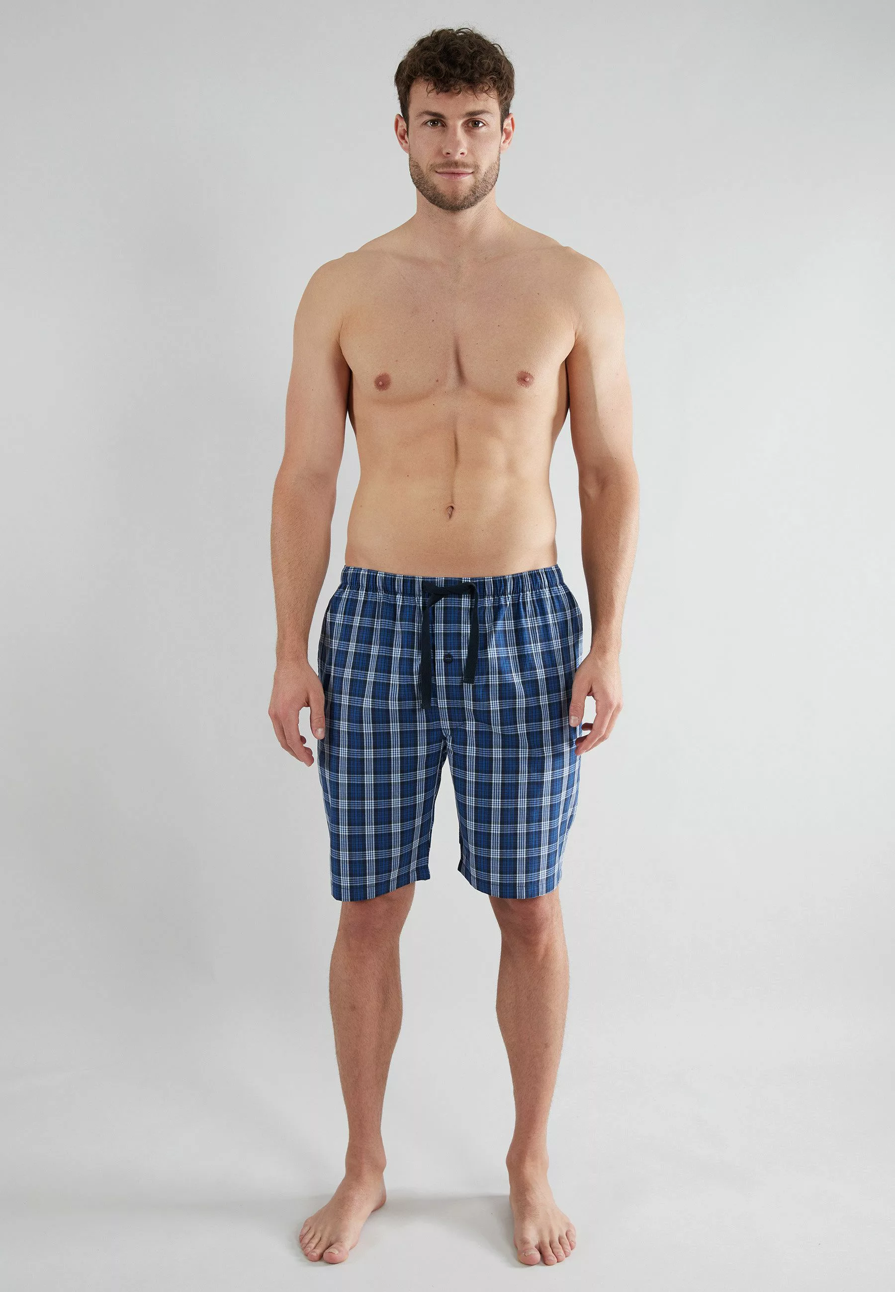 GÖTZBURG Schlafhose GÖTZBURG Herren Bermuda blau günstig online kaufen