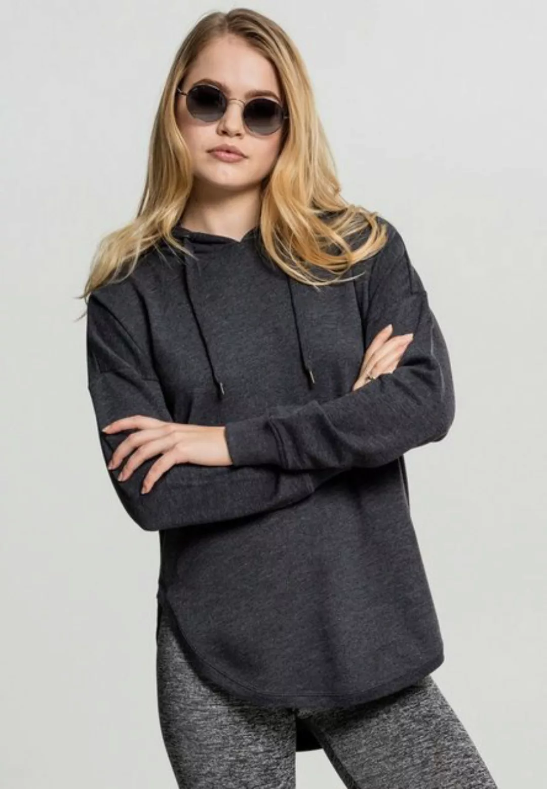 URBAN CLASSICS Rundhalspullover "Urban Classics Damen Ladies Oversized Terr günstig online kaufen