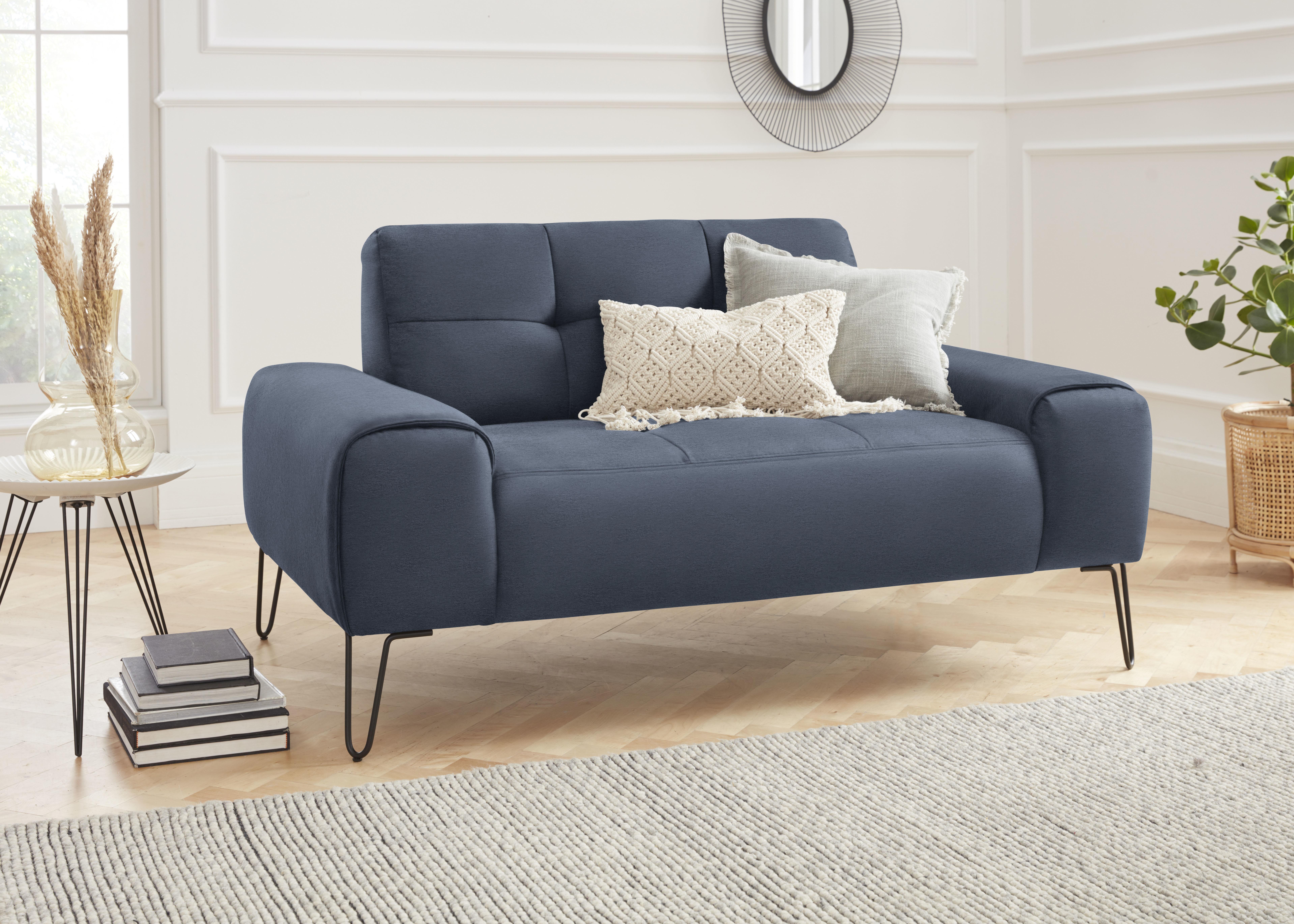 exxpo - sofa fashion 2-Sitzer Taranto, aktuelles Design trifft Sitzkomfort, günstig online kaufen