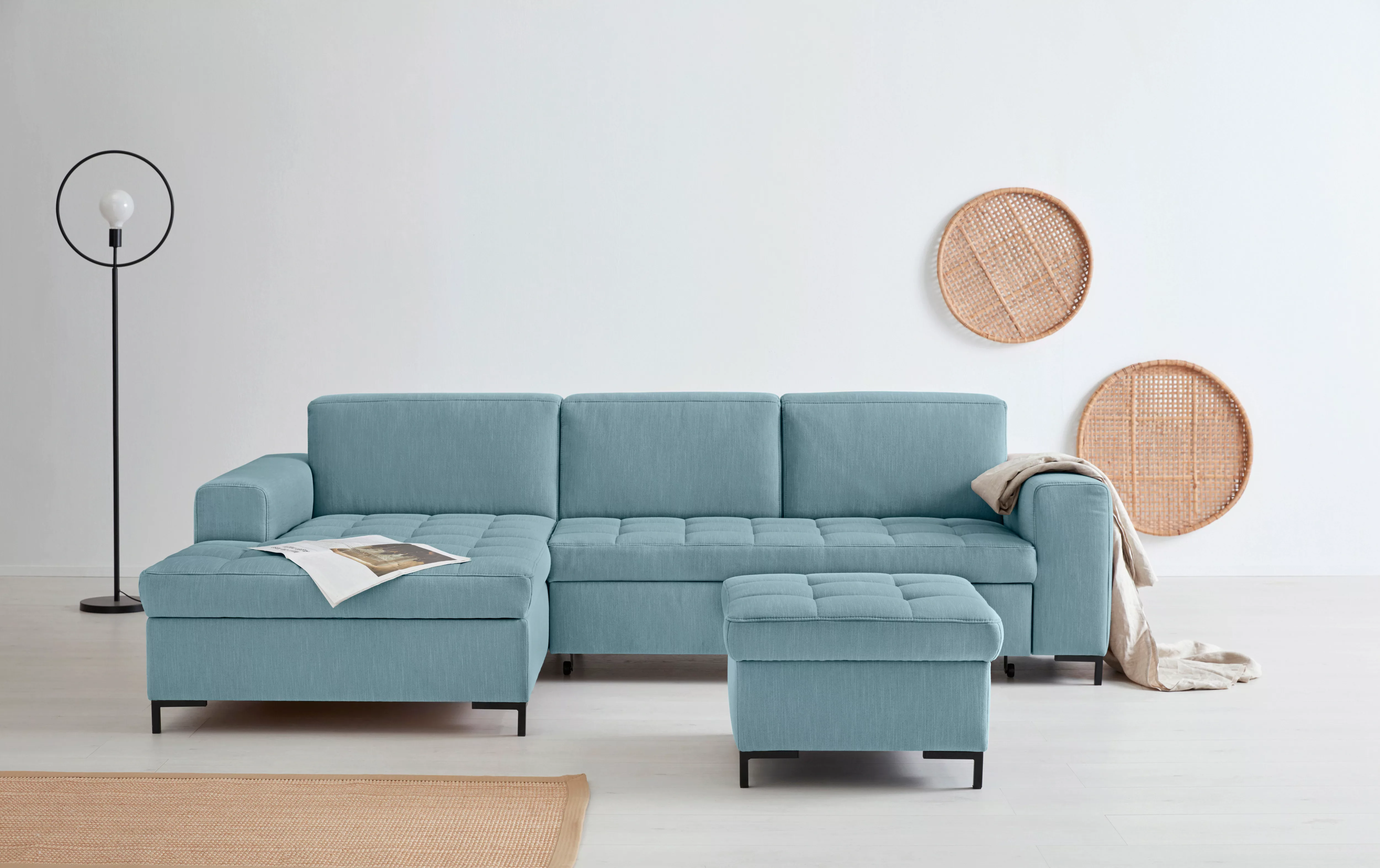 OTTO products Ecksofa "Grazzo L-Form", hochwertige Stoffe aus recyceltem Ma günstig online kaufen