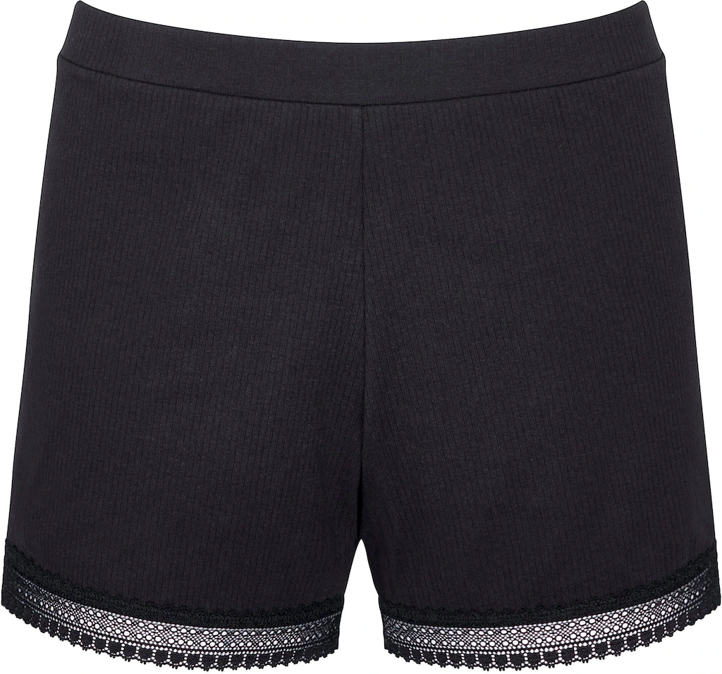 sloggi Relaxshorts "GO Ribbed Short", weiche Rippware mit Spitzenbesatz günstig online kaufen