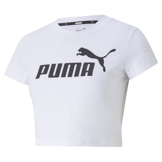 CARE OF BY PUMA Kurzarmshirt Puma W Essentials Slim Logo Tee Damen günstig online kaufen