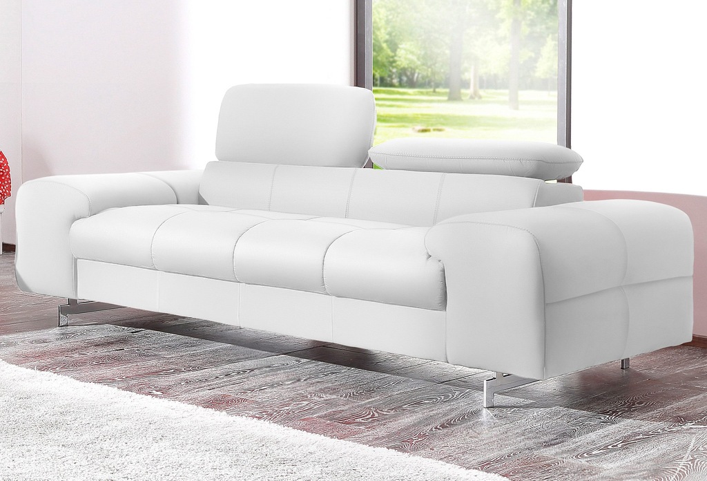 COTTA 2-Sitzer "Chef", Big-Sofa mit Kopfteilverstellung, edle Metallkufen günstig online kaufen