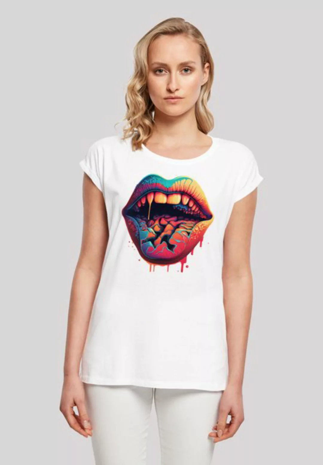 F4NT4STIC T-Shirt "Drooling Lips SHORT SLEEVE TEE", Print günstig online kaufen