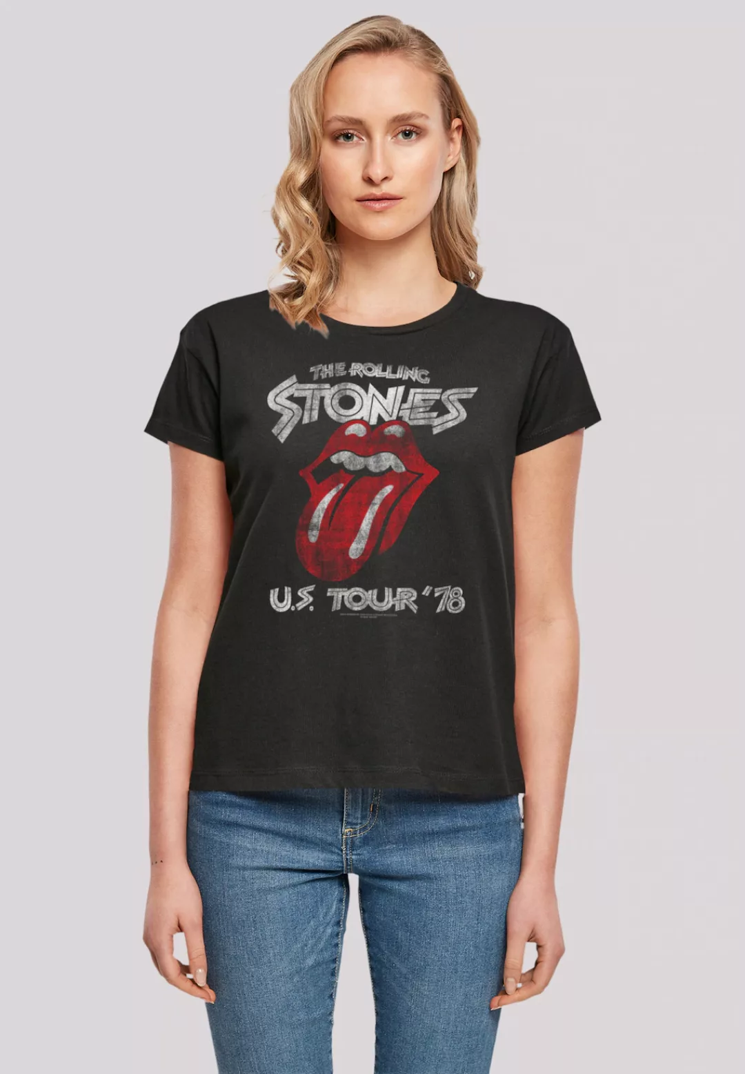 F4NT4STIC T-Shirt "The Rolling Stones US Tour 78", Print günstig online kaufen