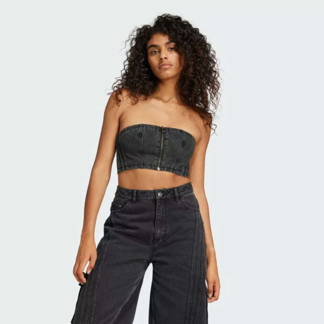 adidas Originals Crop-Top ADILENIUM SEASON 2 WASHED DENIM BANDEAU-TOP günstig online kaufen