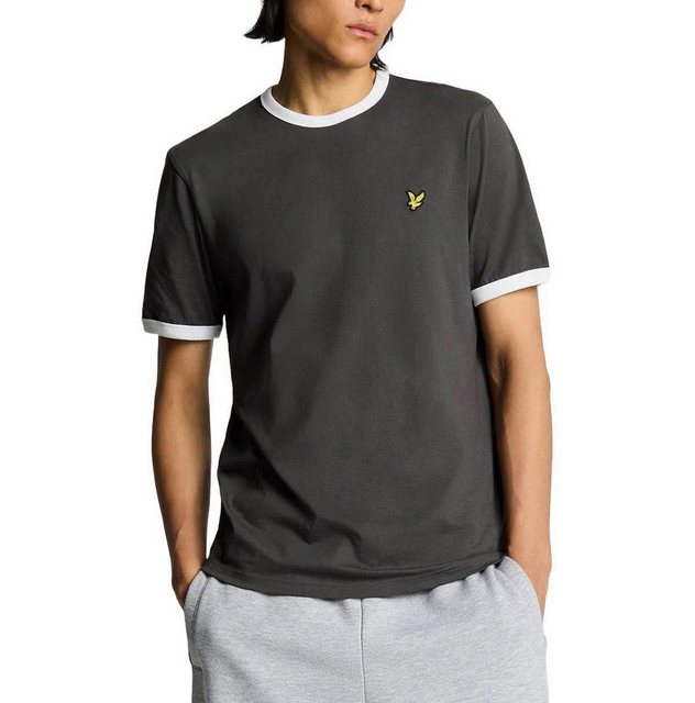 Lyle & Scott T-Shirt T-Shirt Lyle&Scott Ringer kontrastfarbene Bündchen günstig online kaufen