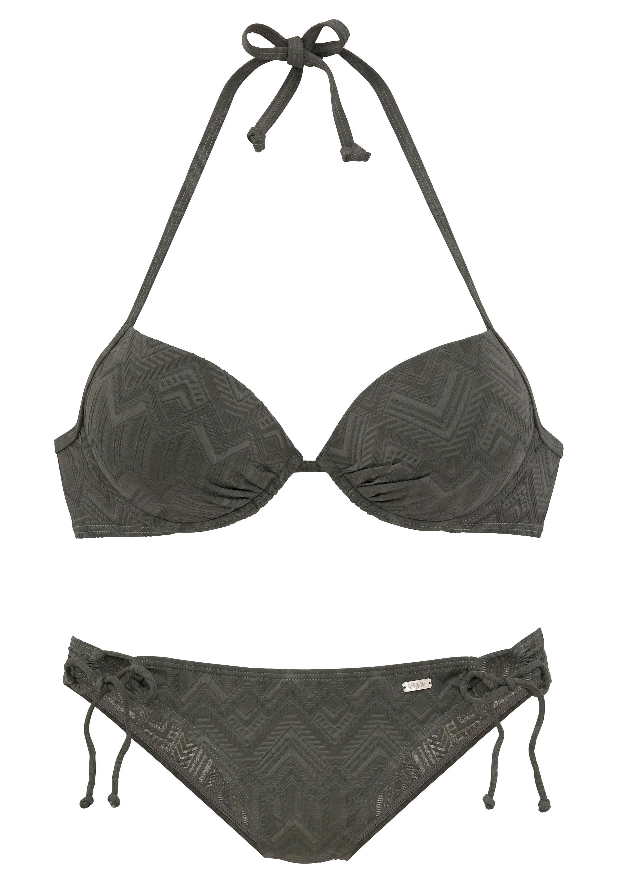 Buffalo Push-Up-Bikini mit modischer Struktur günstig online kaufen
