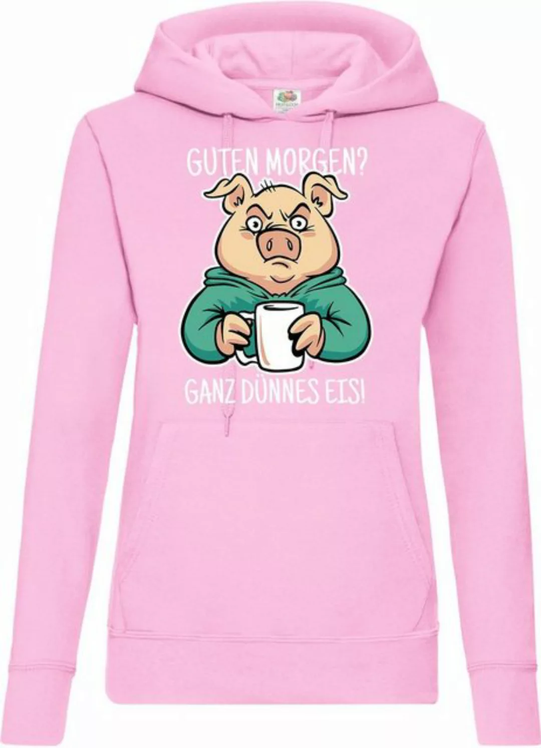 Youth Designz Kapuzenpullover "Guten Morgen? Ganz Dünnes Eis" Damen Hoodie günstig online kaufen