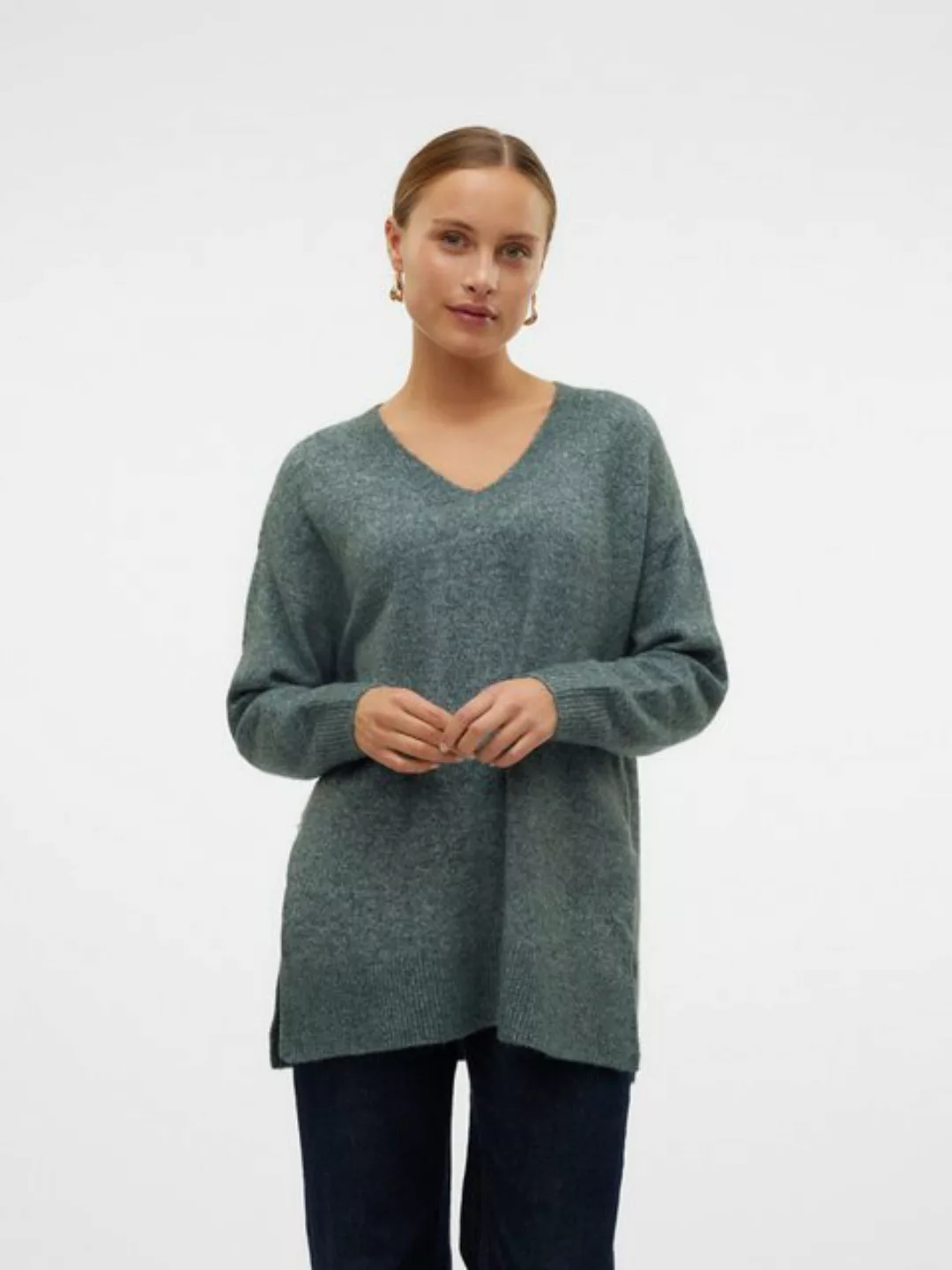 Vero Moda V-Ausschnitt-Pullover VMFILUCA LS V-NECK LONG PULLOVER GA NOOS günstig online kaufen