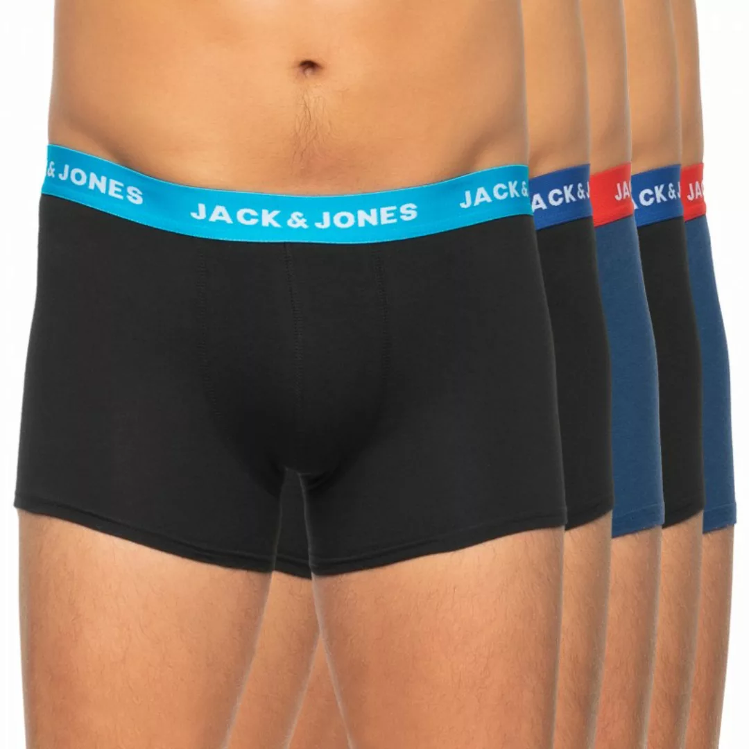 Jack & Jones 5-er Set Trunks Schwarz & Blau günstig online kaufen