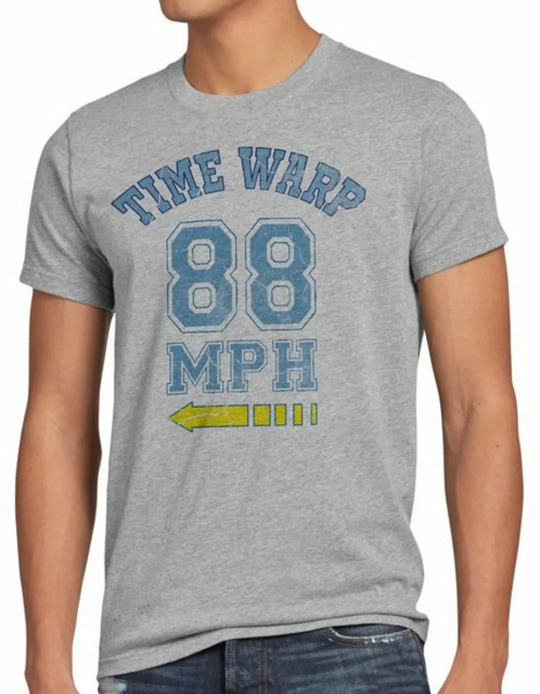 Print-Shirt Herren T-Shirt Time Warp 88mph Flux Future Fly Zukunft Zurück Z günstig online kaufen