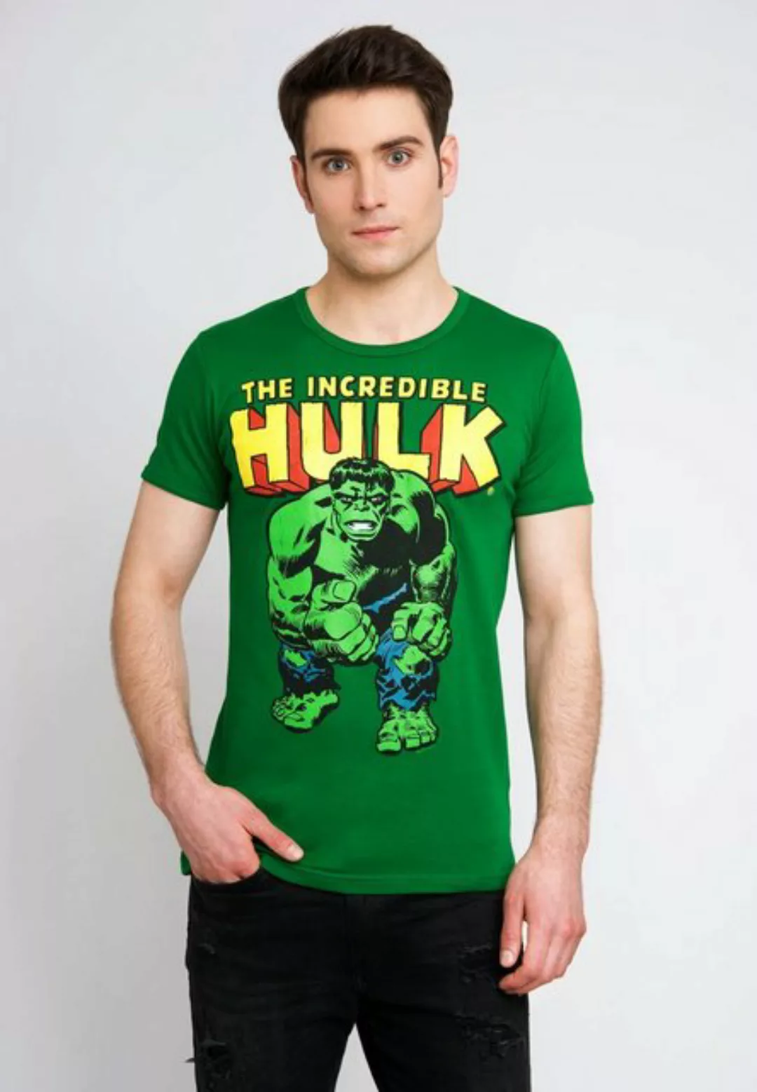 LOGOSHIRT T-Shirt The Incredible Hulk mit Retro-Motiv günstig online kaufen