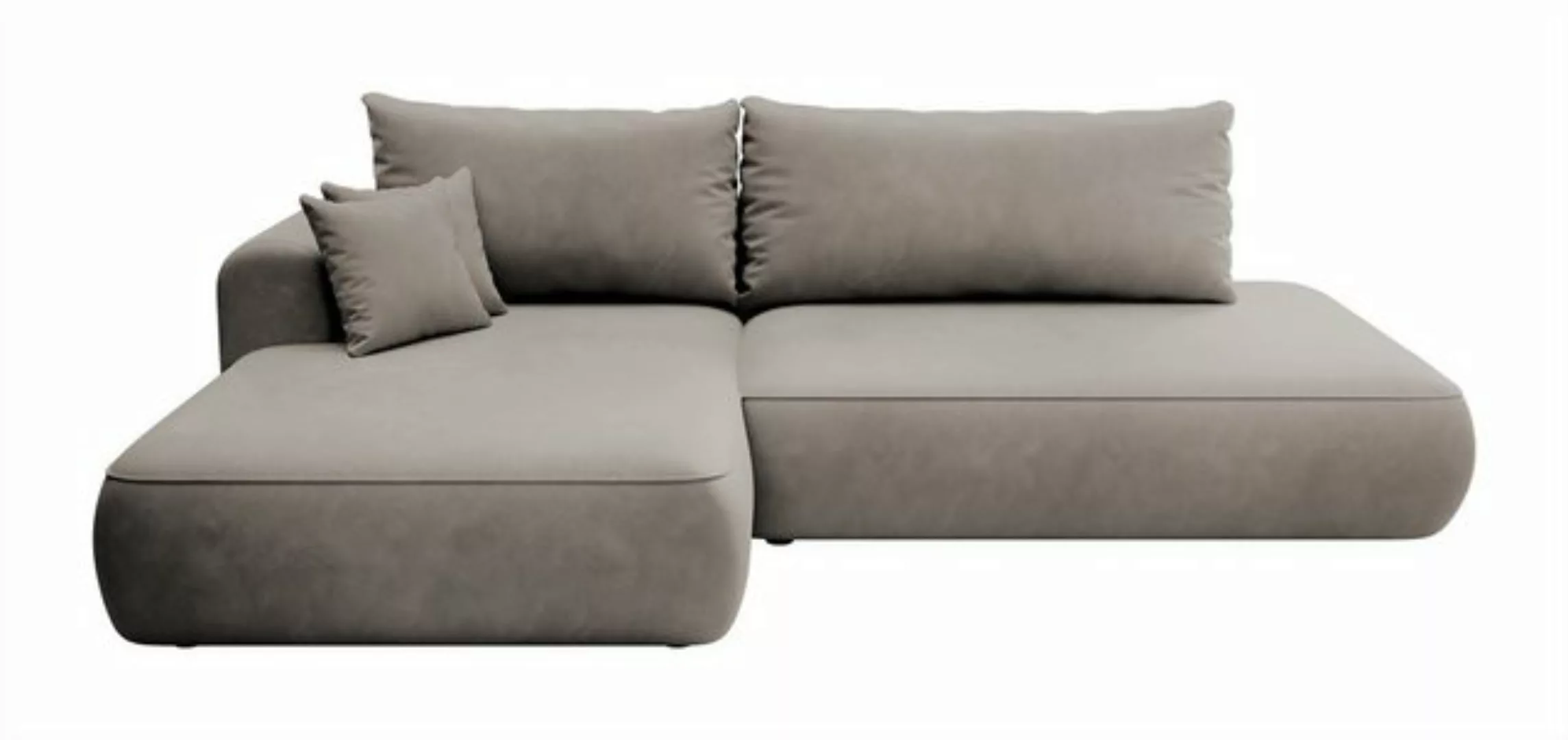 DB-Möbel Ecksofa "Fagio" mit Schlaffunktion, two types of fabric :Magic Vel günstig online kaufen