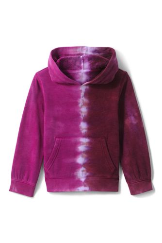 Sweatshirt-Hoodie, Größe: 128-134, Lila, Polyester, by Lands' End, Verbena/ günstig online kaufen