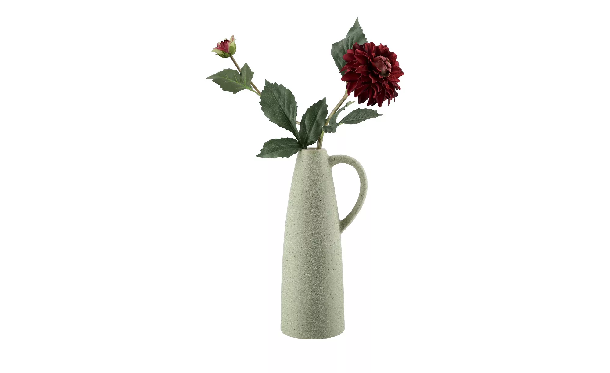 Vase ¦ grün ¦ Steingut ¦ Maße (cm): H: 29,4  Ø: 13.7 Accessoires > Vasen - günstig online kaufen