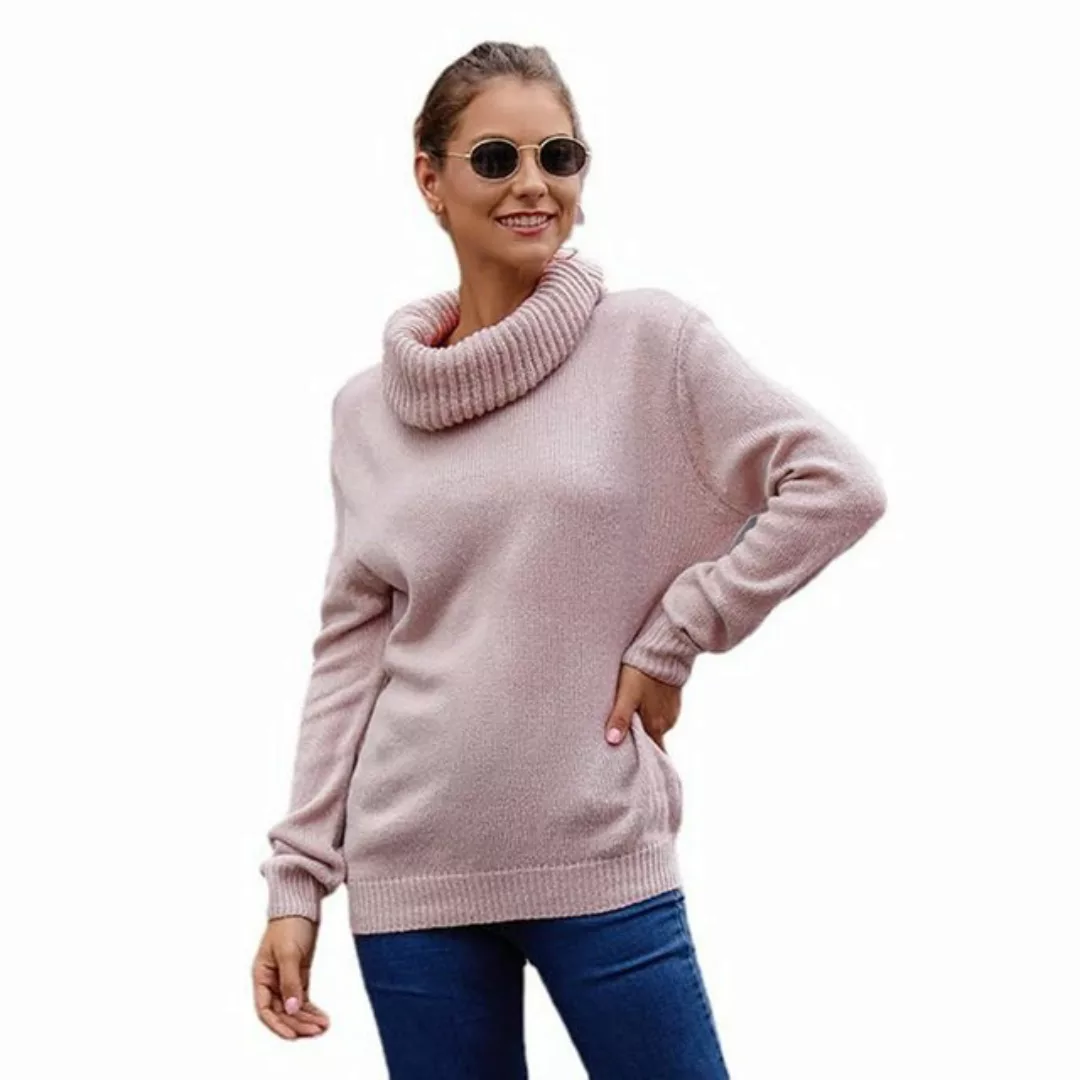 MC Star Strickpullover Trendy Damen-Oberteile, langärmelige Pullover, einfa günstig online kaufen