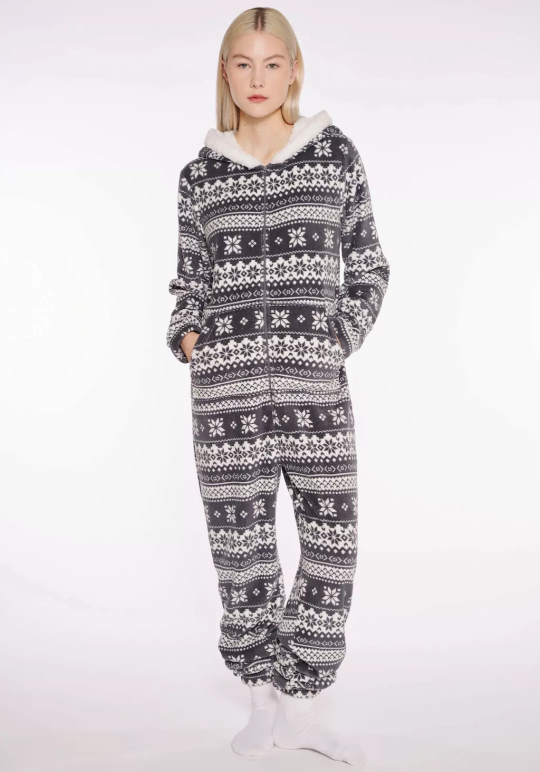 HaILY’S Overall LG P RP Me44lly mit Allover Muster im Norweger Style günstig online kaufen