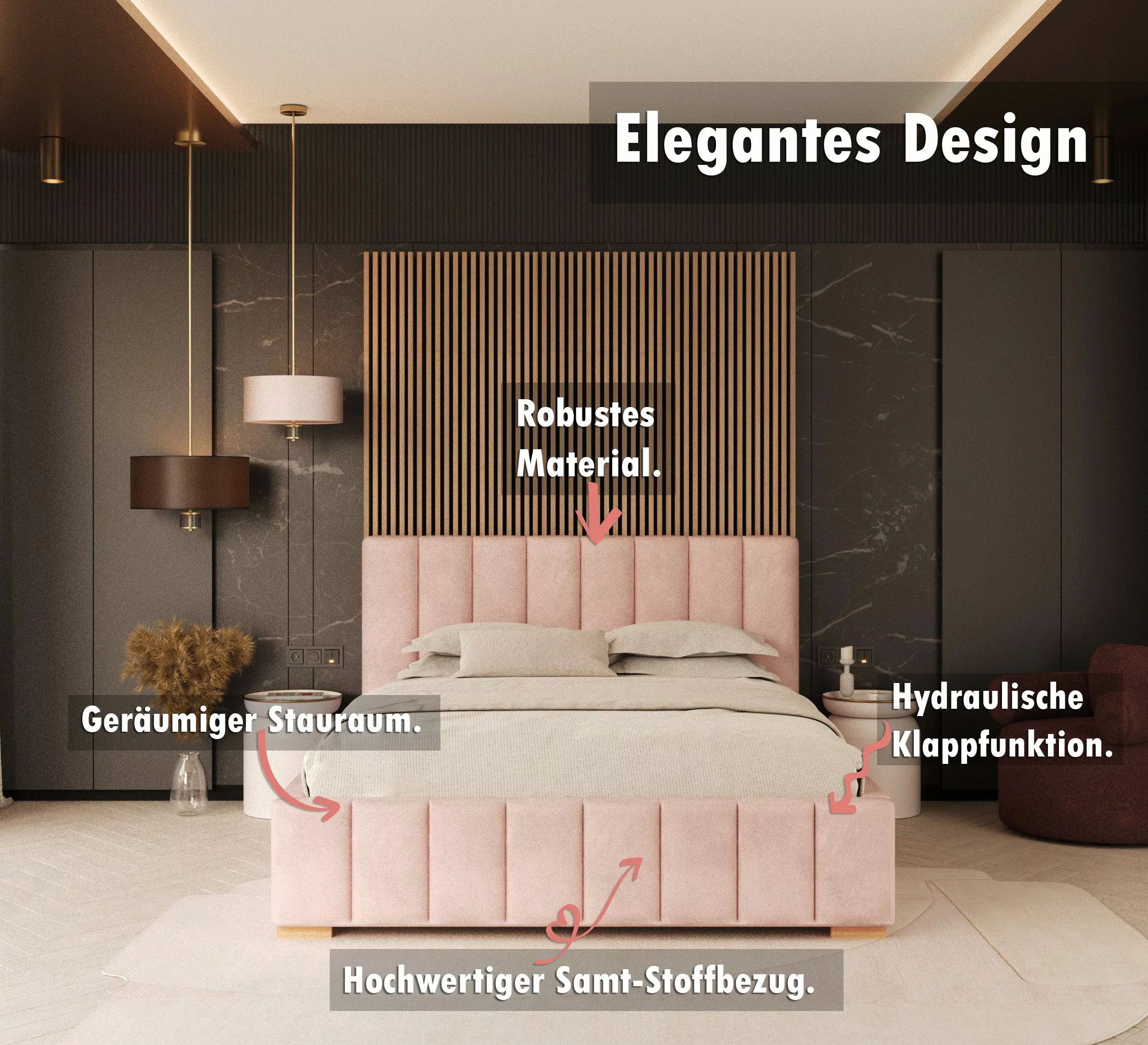 FDM Polsterbett Stauraumbett Bettgestell 90x200, 120x200, günstig online kaufen