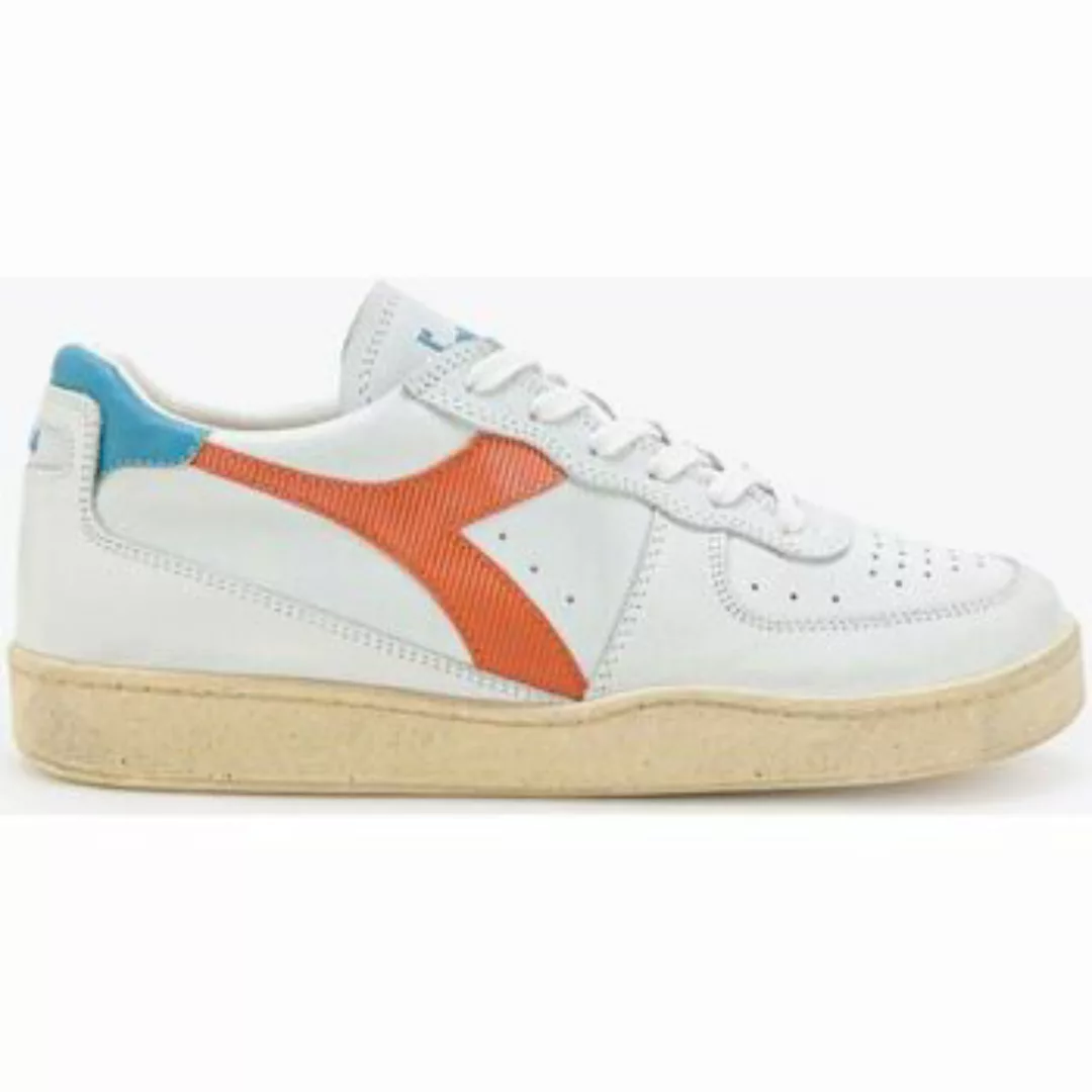 Diadora  Sneaker 179043.C9886 MI BASKET LOW USD-VHITE/ARANCIO günstig online kaufen