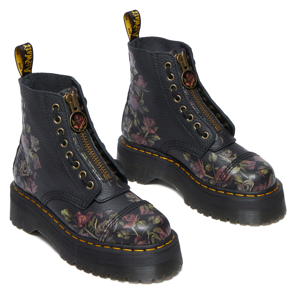 DR. MARTENS Schlupfboots "Sinclair Decayed Roses Tumbled Nappa Leder Stiefe günstig online kaufen