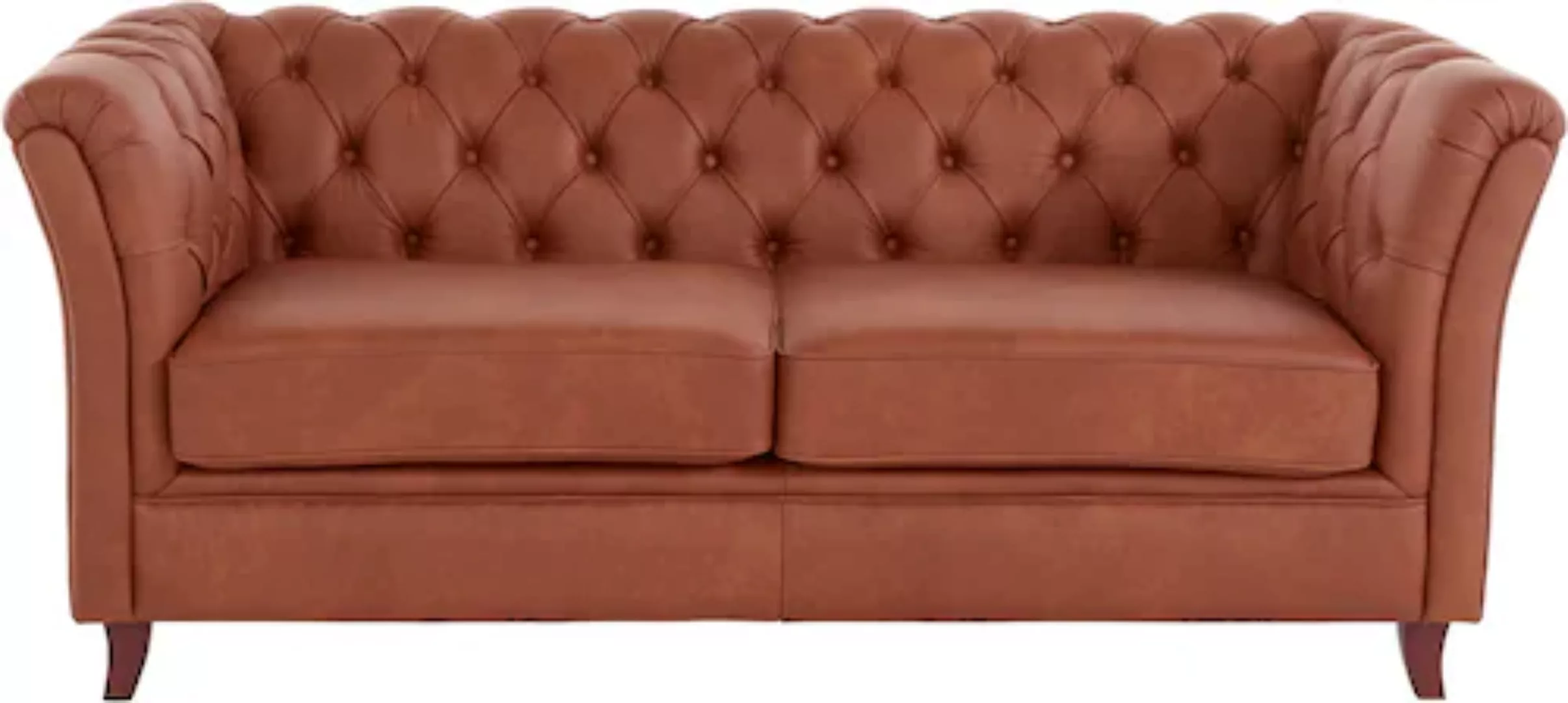 Home affaire Chesterfield-Sofa "Reims", mit echter Chesterfield-Knopfheftun günstig online kaufen