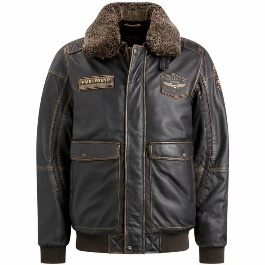 PME LEGEND Lederjacke Flight jacket SNOWPROP sheep veg r, D.Brown günstig online kaufen