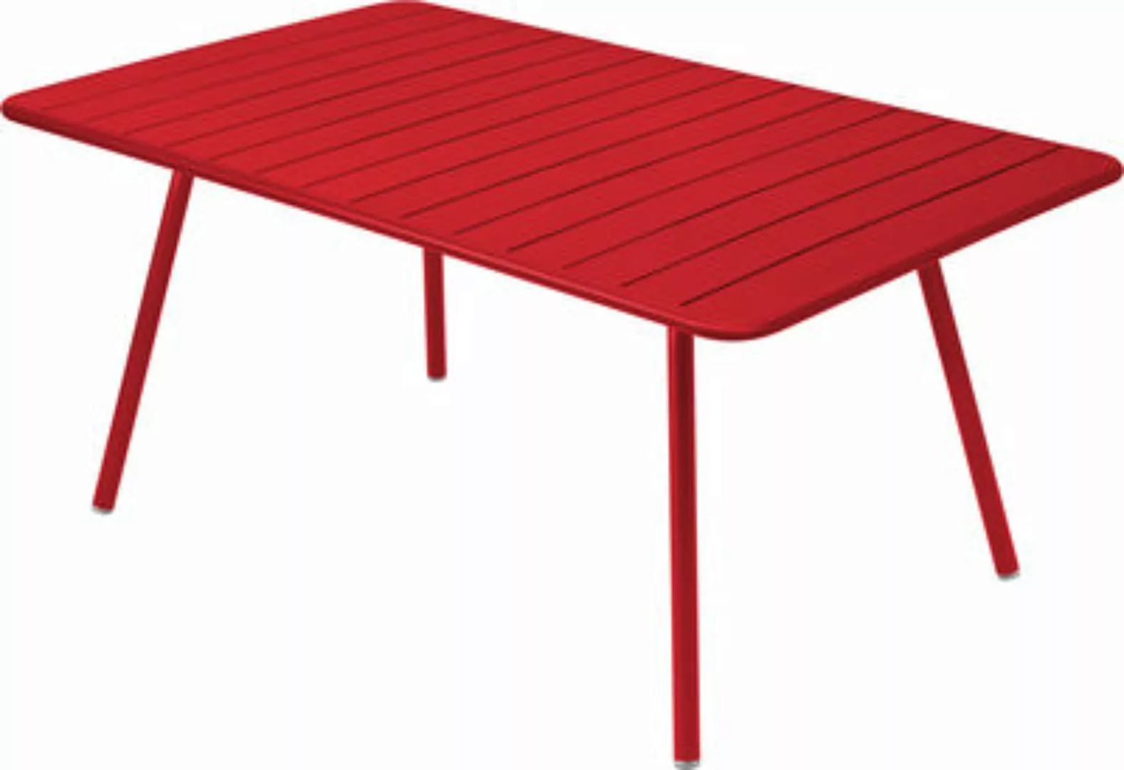 Luxembourg Outdoor-Tisch 165x100 cm Mohnrot günstig online kaufen