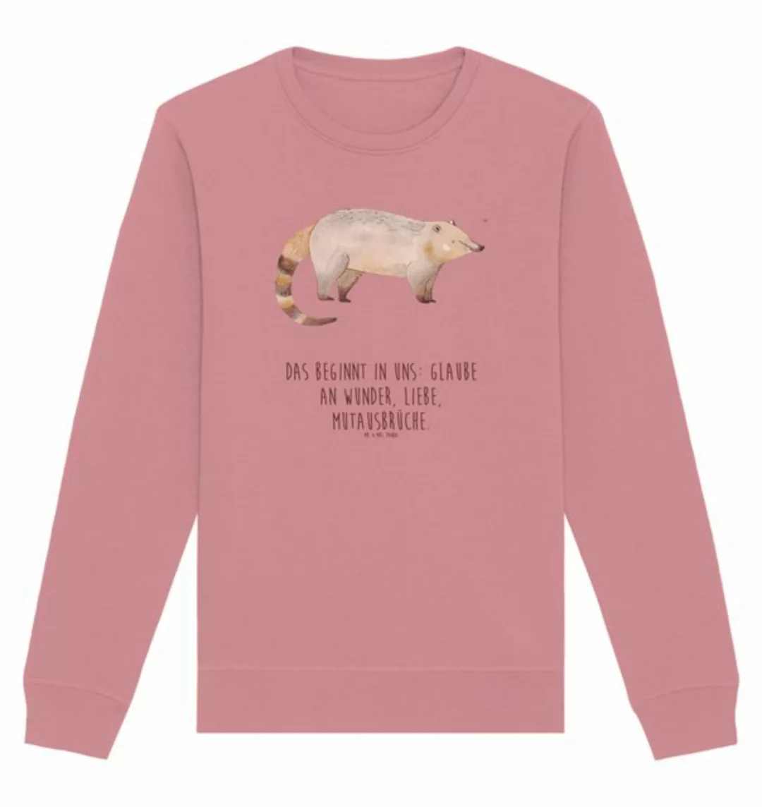 Mr. & Mrs. Panda Longpullover Größe XS Nasenbär - Canyon Pink - Geschenk, T günstig online kaufen